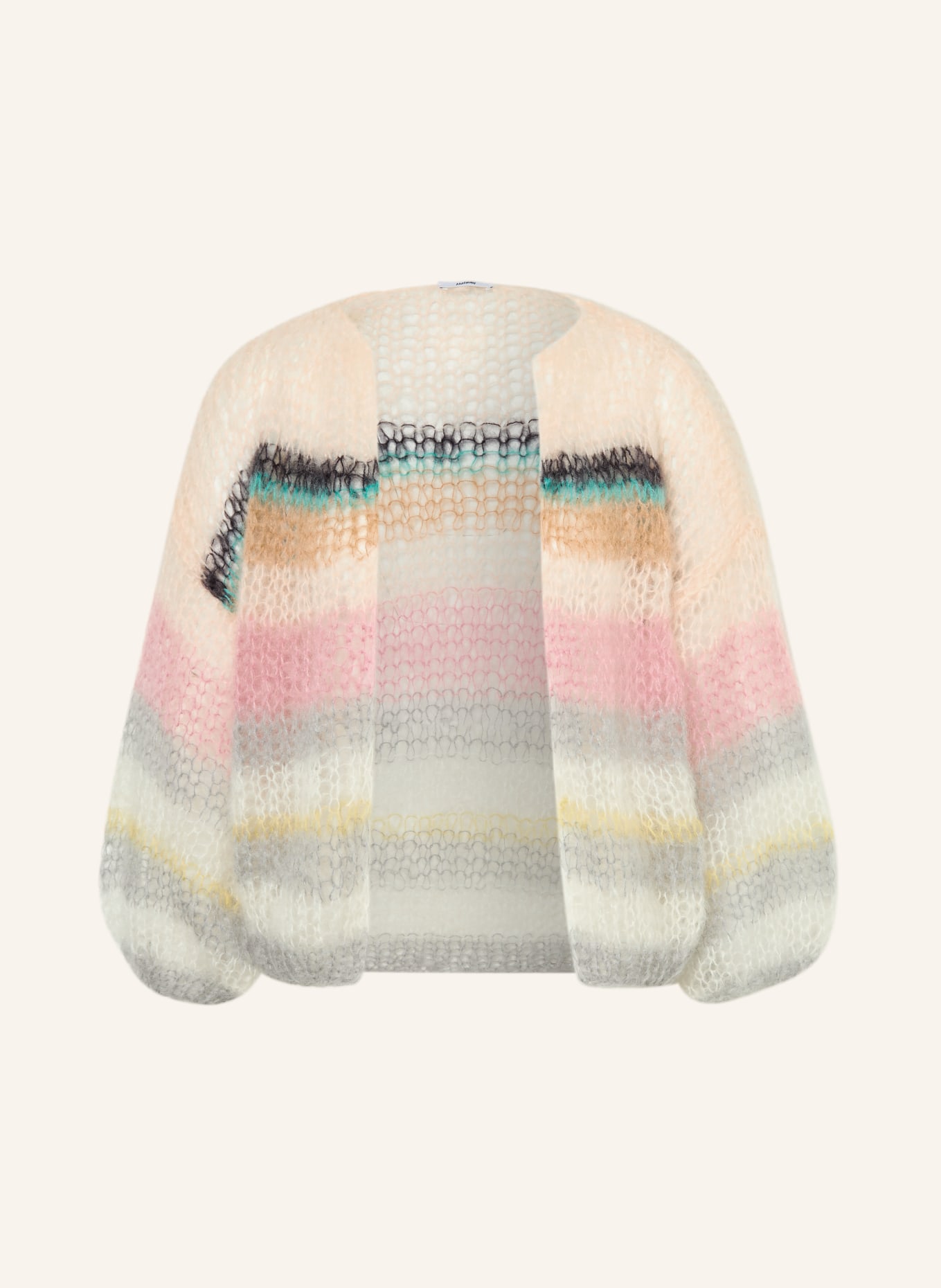 MAIAMI Strickhülle aus Mohair: HELLROSA / ROSÉ / HELLGRAU