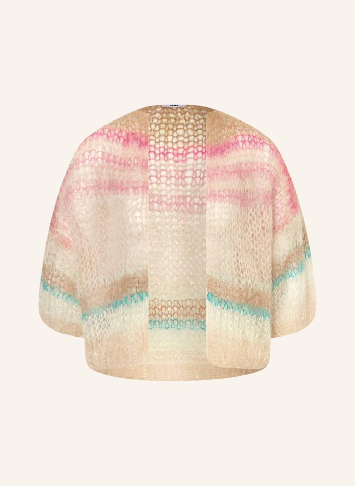 MAIAMI Strickhülle aus Mohair: HELLROSA / PINK / TÜRKIS