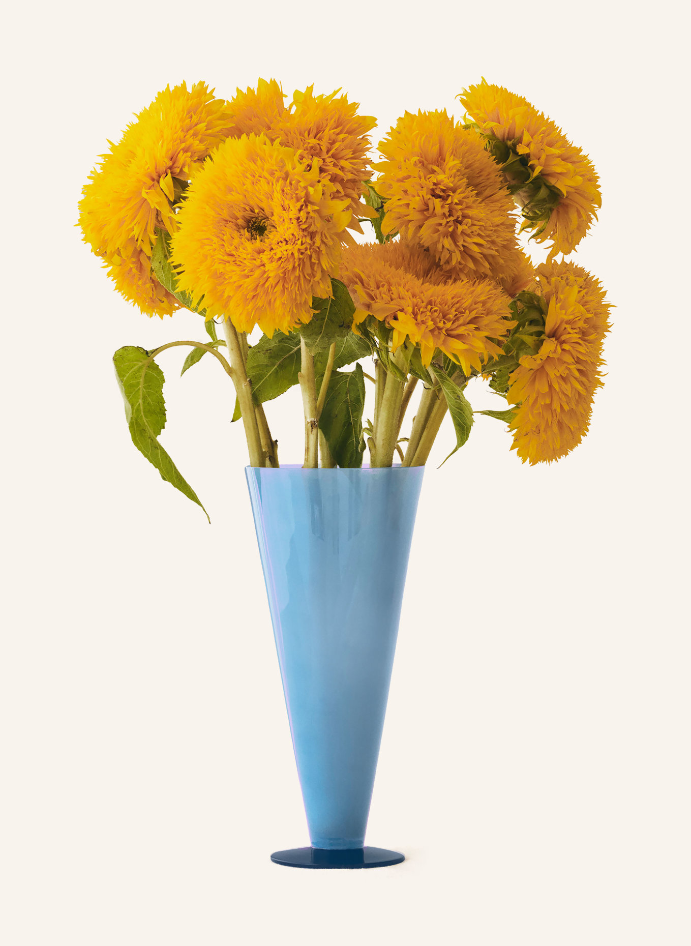 HAY CONICAL LARGE vase: TEAL