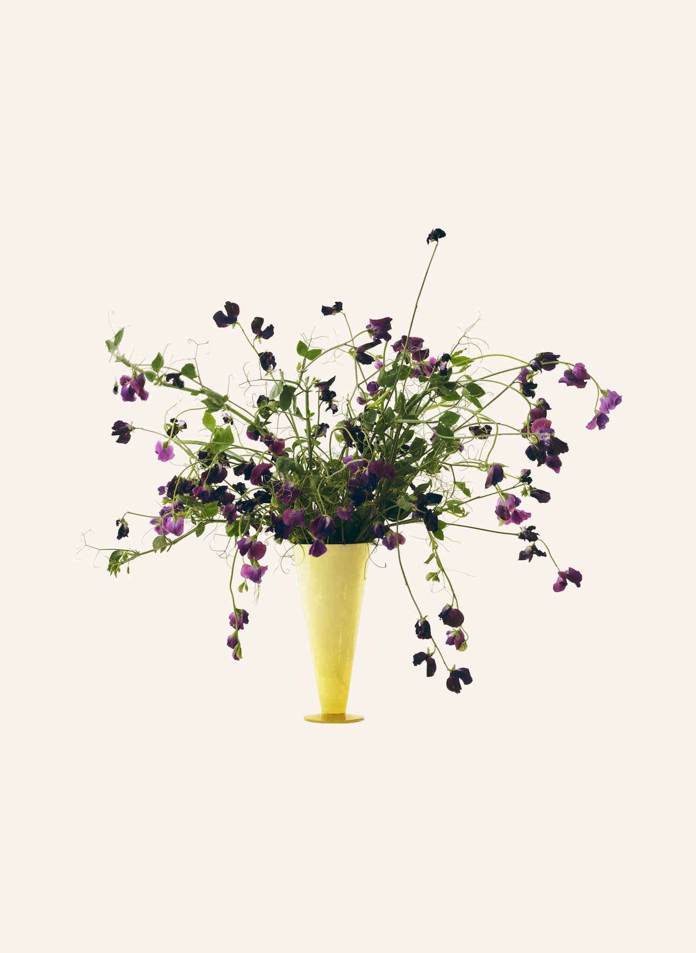 HAY Vase CONICAL LARGE: JAUNE CLAIR