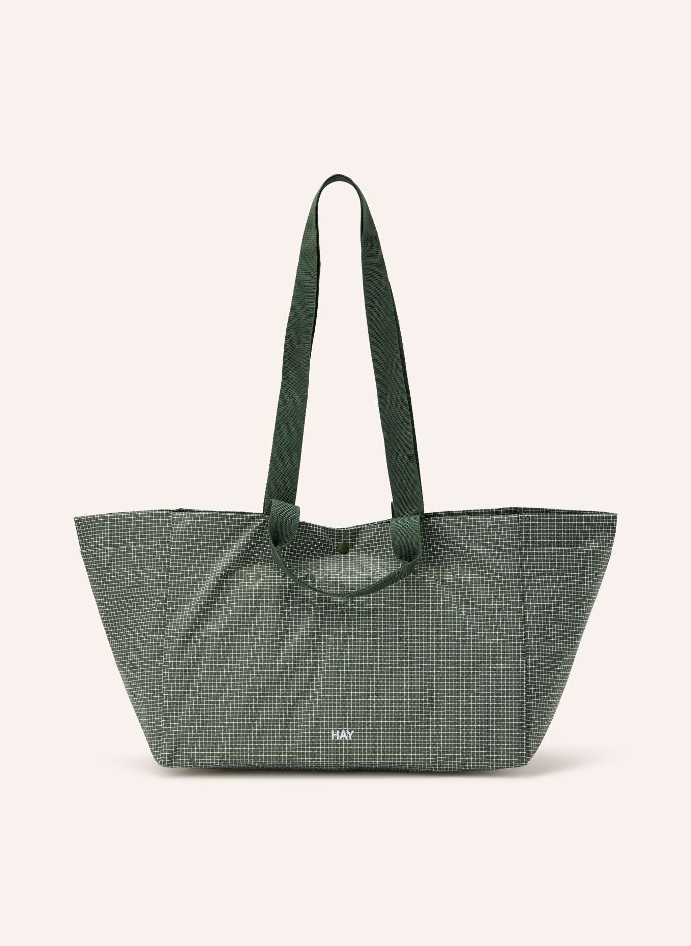 HAY Weekender GRID SMALL: GREEN / WHITE