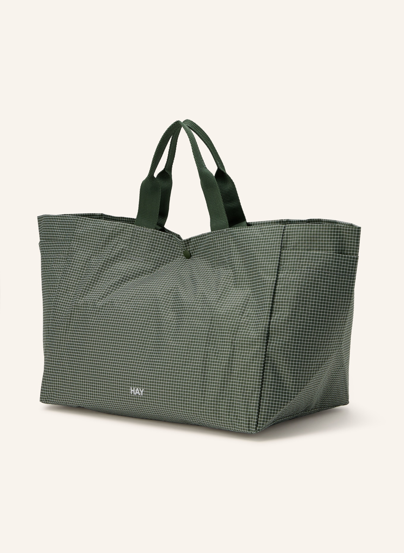 HAY Weekender GRID SMALL: GREEN / WHITE