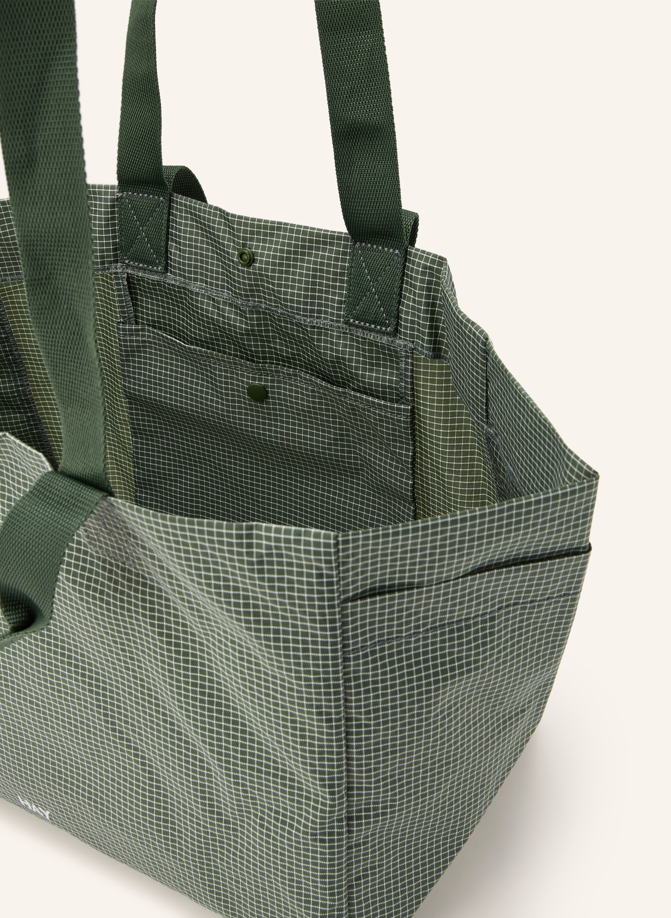 HAY Weekender GRID SMALL: GREEN / WHITE