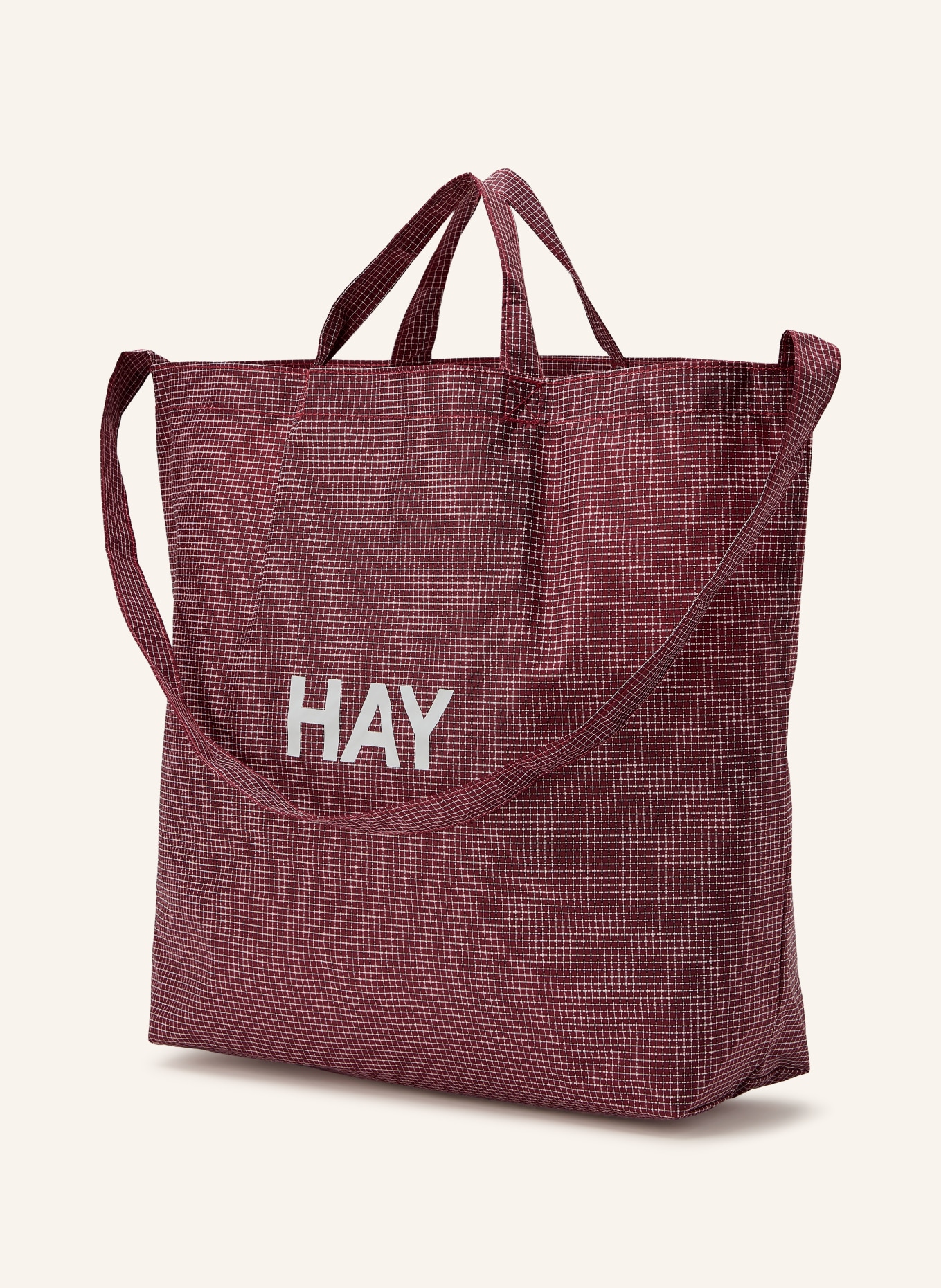 HAY Shopper: DUNKELROT / WEISS