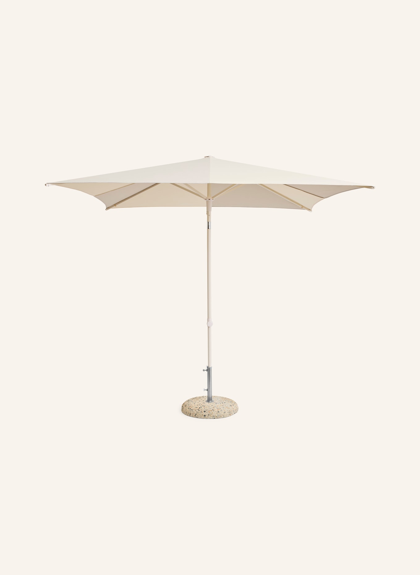 HAY TERRAZZA SQUARE parasol: CREAM / GRAY