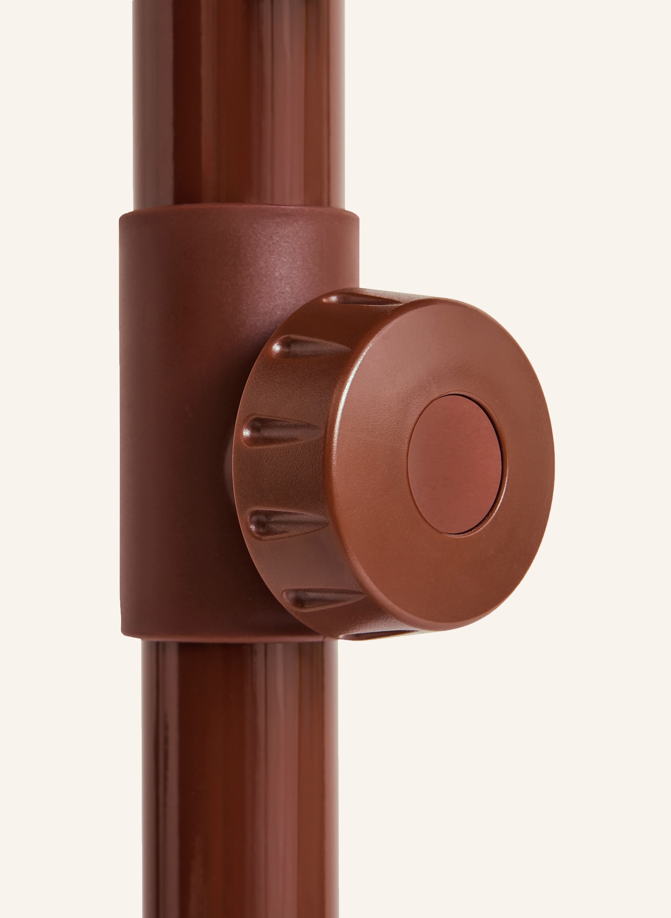 HAY Sonnenschirm TERRAZZA SQUARE: CREME / DUNKELROT