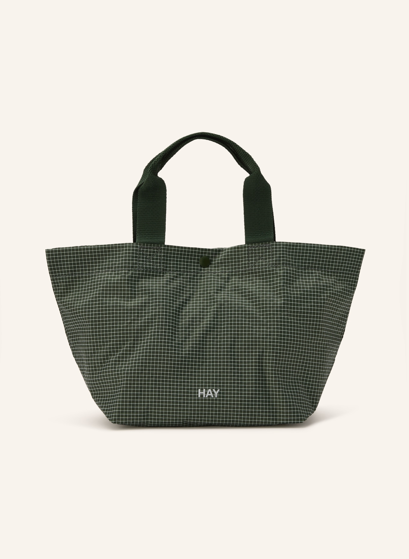 HAY Handtasche GRID MINI: GRÜN / WEISS