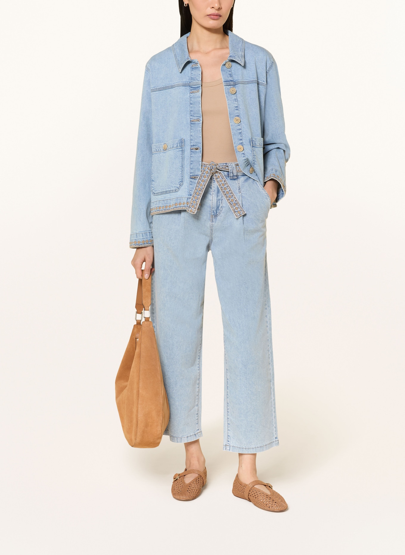 CARTOON Cropped jeans: 8618 LIGHT BLUE DENIM