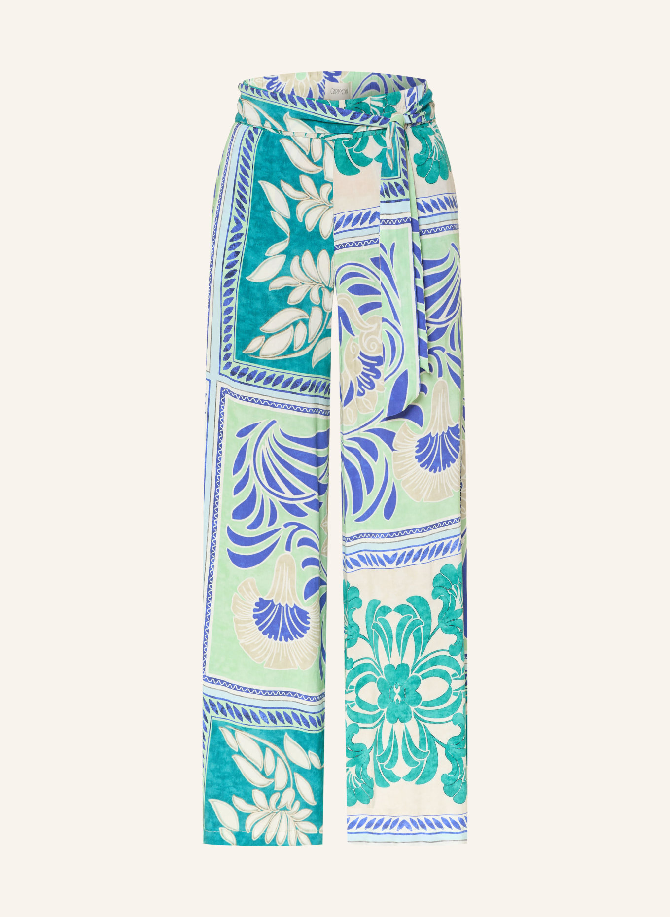 CARTOON Marlene-broek: BLAUW / PETROL / WIT