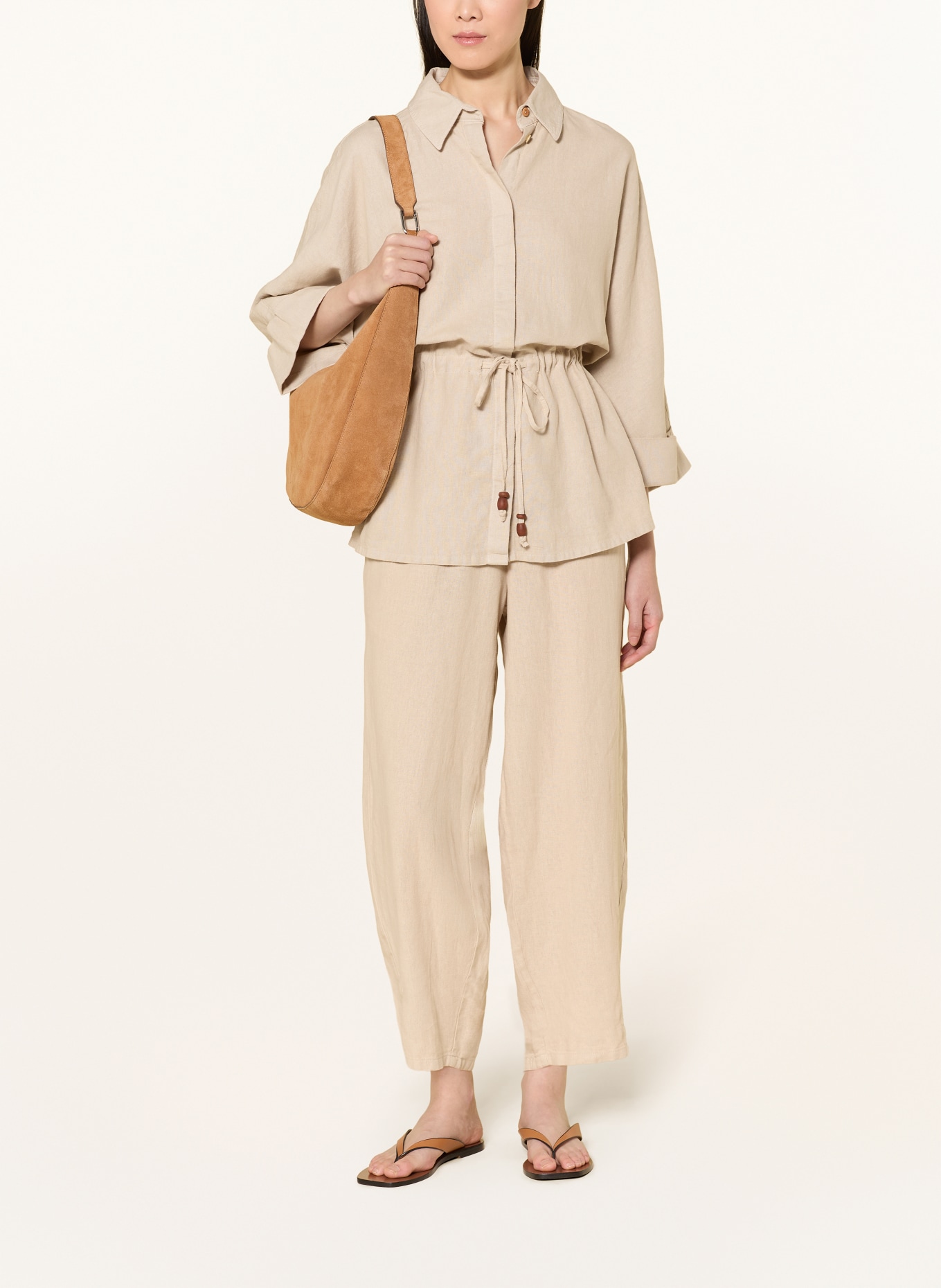 CARTOON Overjas met linnen: BEIGE