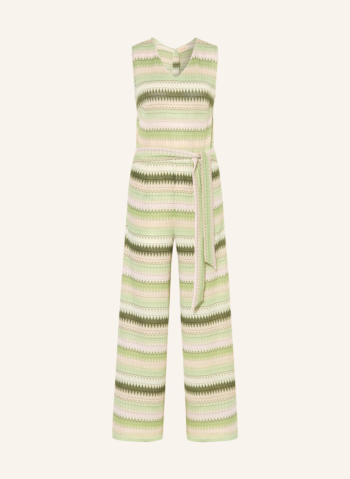 CARTOON Jumpsuit: LICHTGROEN / ROZE / CRÈME