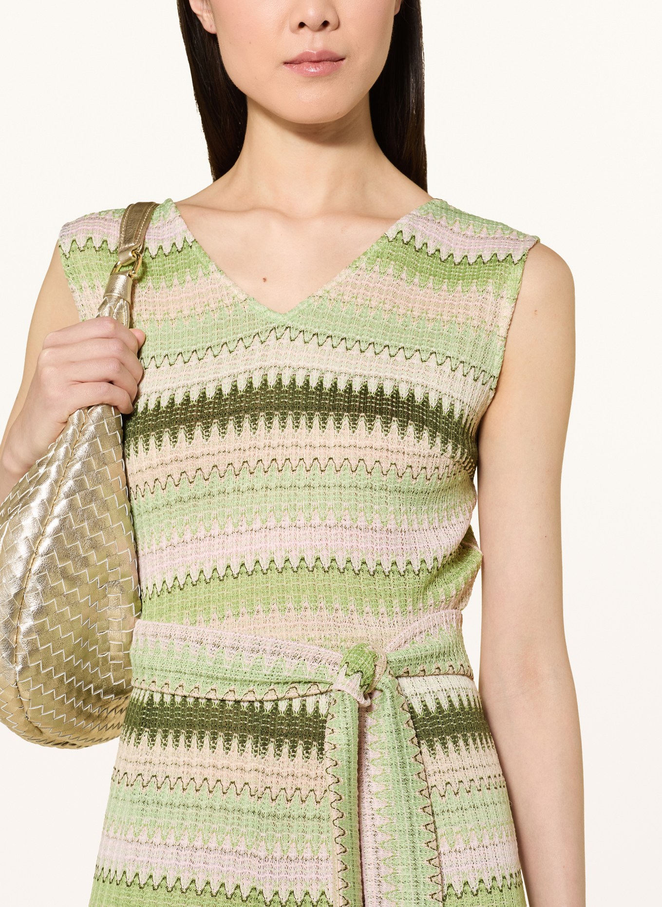 CARTOON Jumpsuit: LICHTGROEN / ROZE / CRÈME