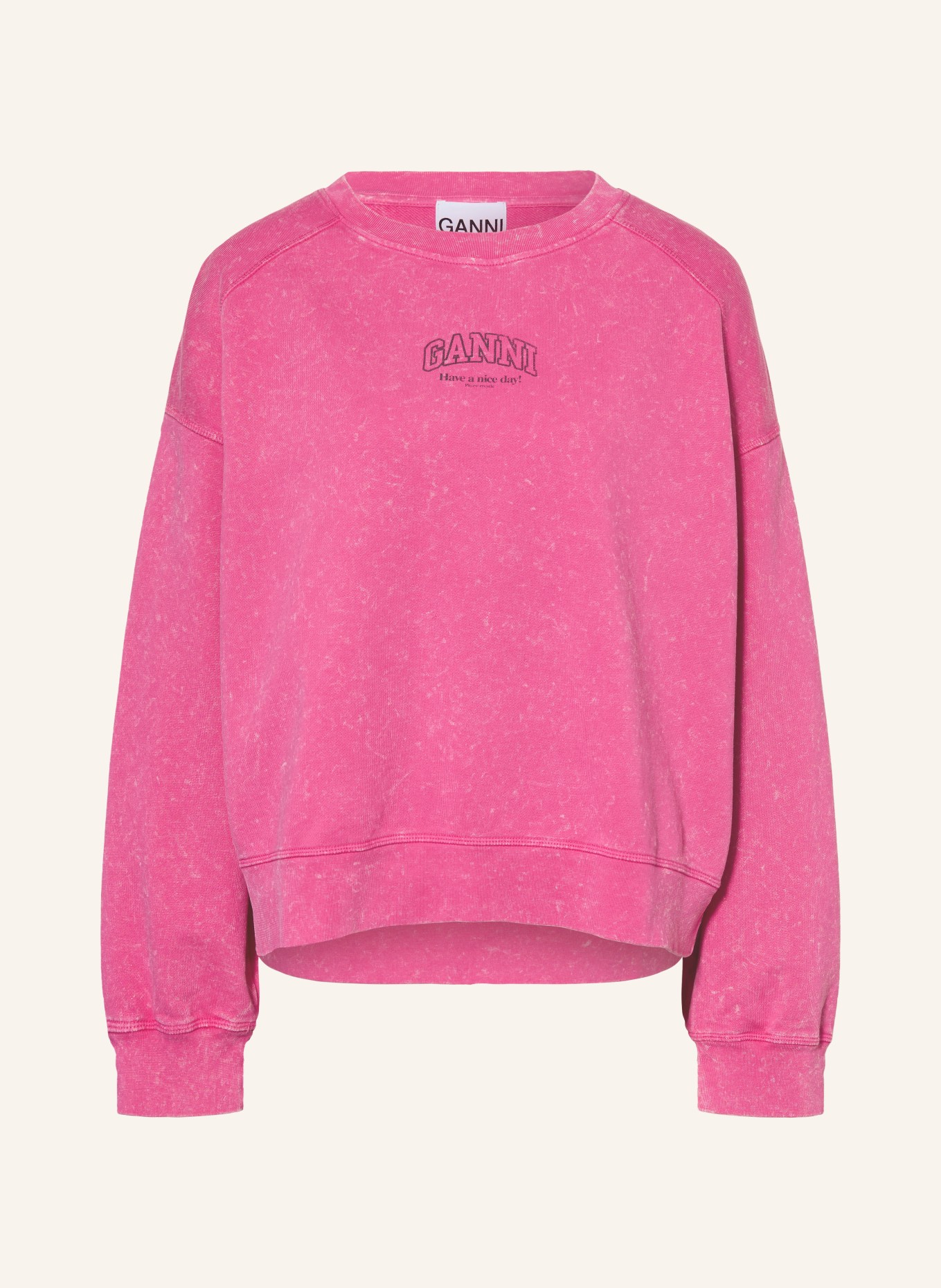 GANNI sweatshirt: PINK