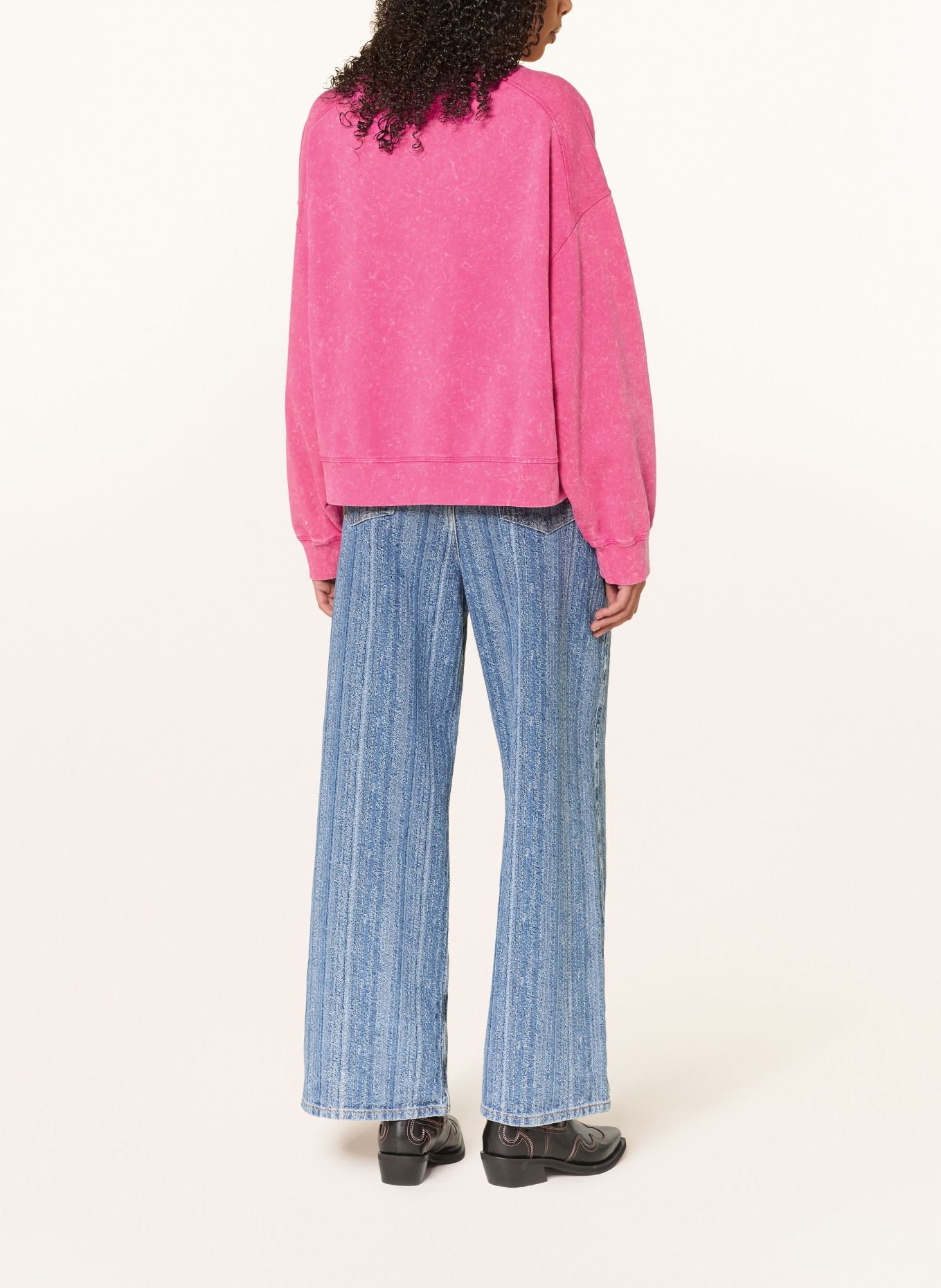 GANNI sweatshirt: PINK