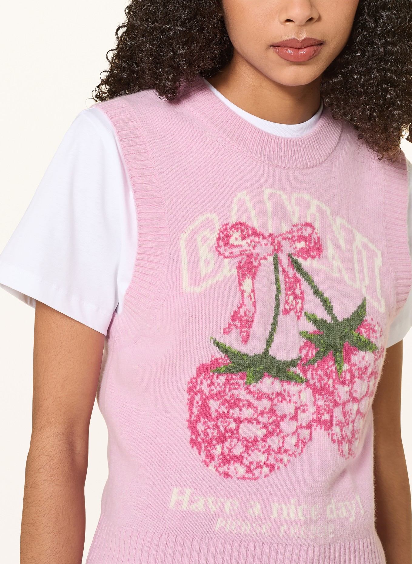 GANNI pull sans manches: ROSE