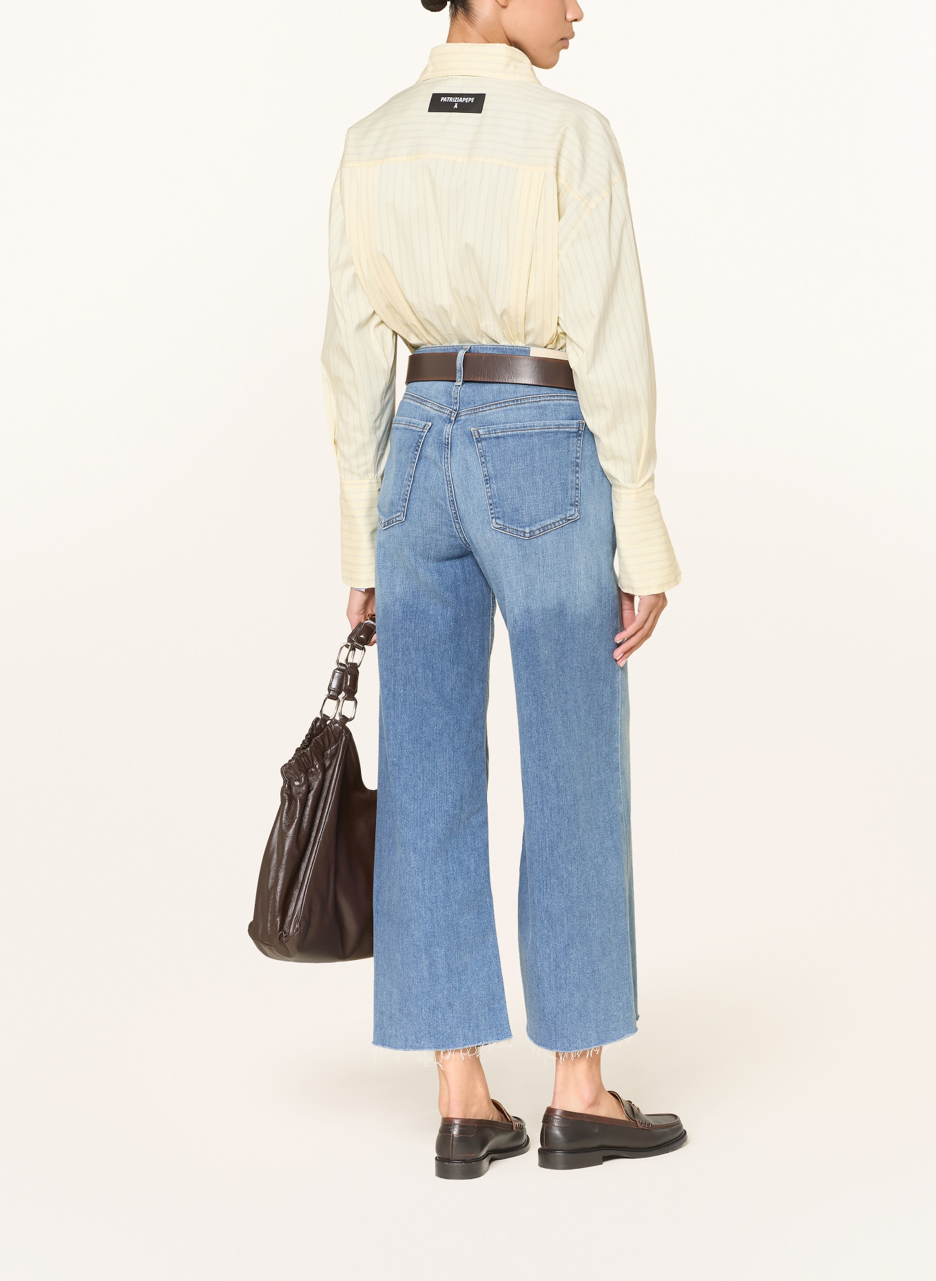 CITIZENS of HUMANITY Wide Leg Jeans LYRA CROP: verve (md indigo)