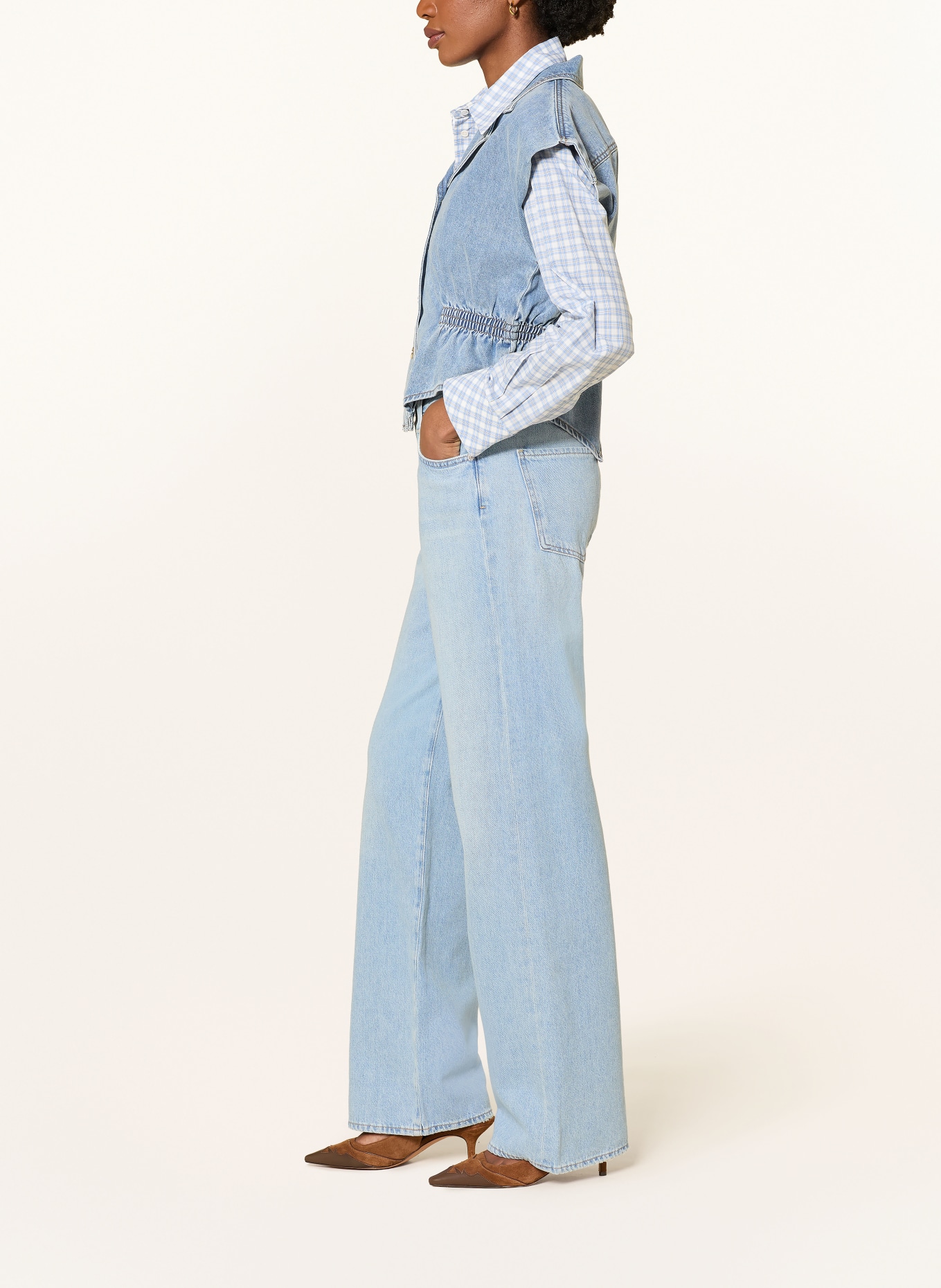 CITIZENS of HUMANITY Wide Leg Jeans ANNINA: RITUAL (LT INDIGO)