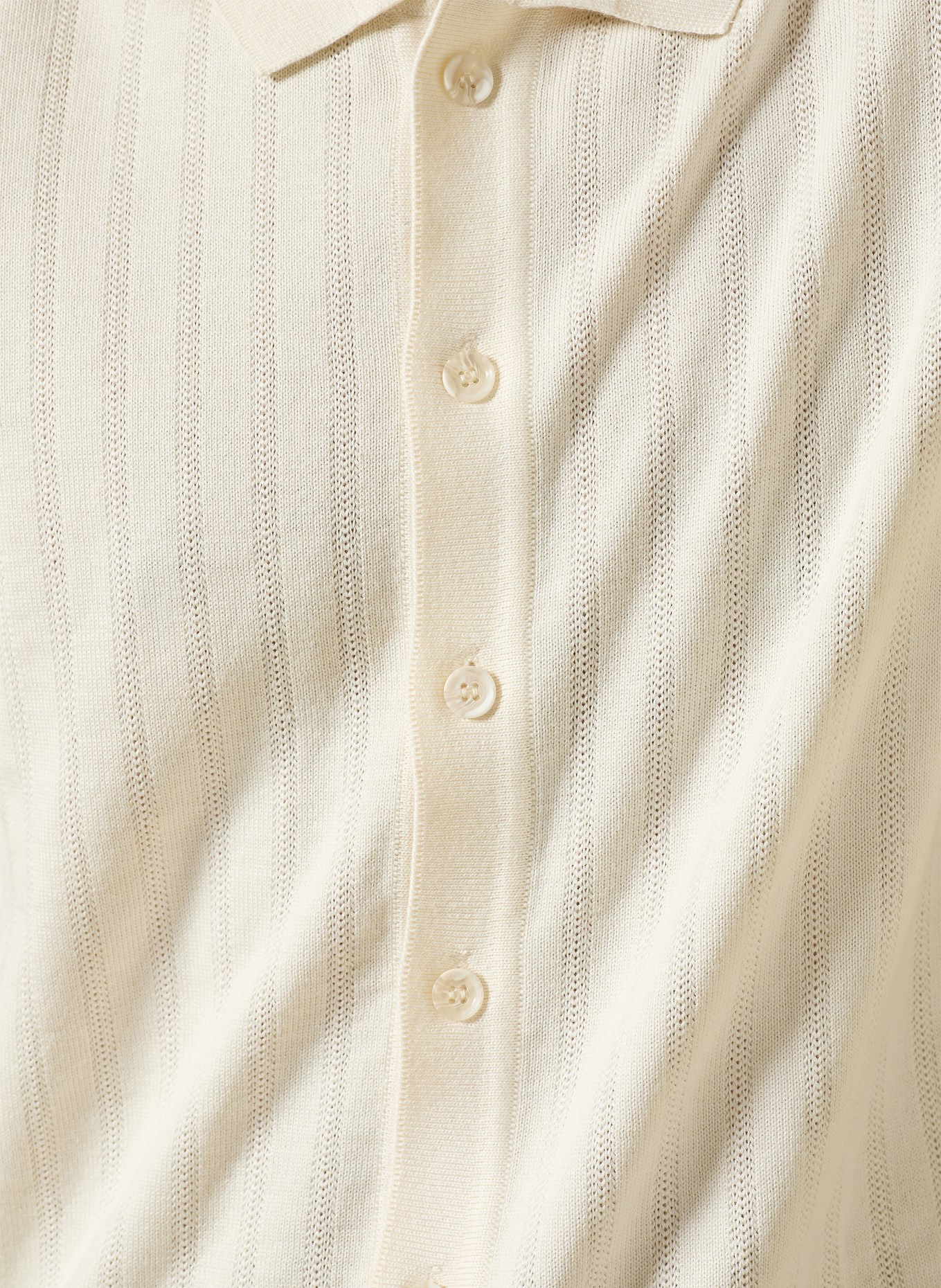 PAUL Strickhemd Slim Fit: ECRU