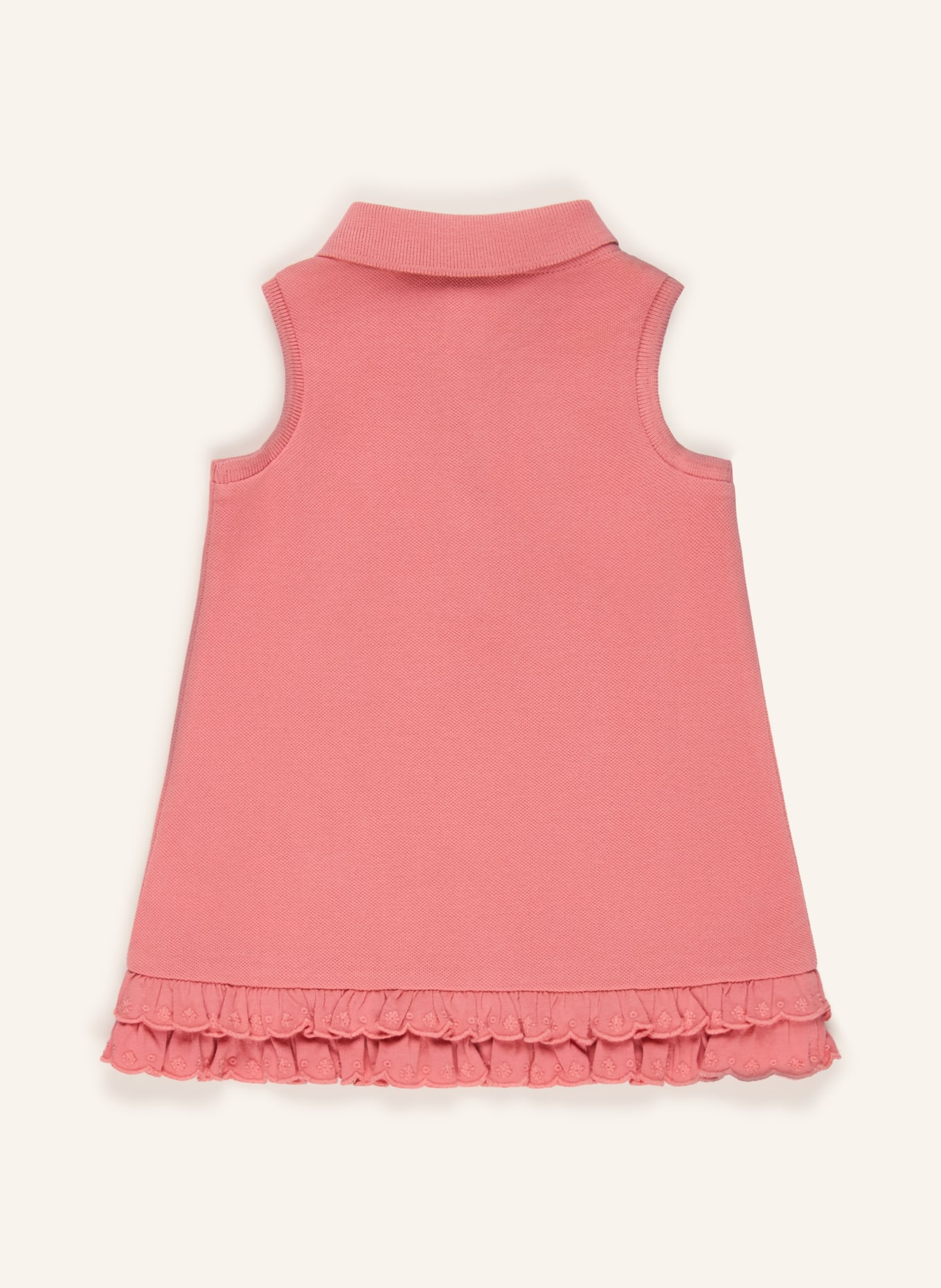 POLO RALPH LAUREN Zestaw: sukienka polo z tkaniny piqué i spodnie: BRUDNY RÓŻ