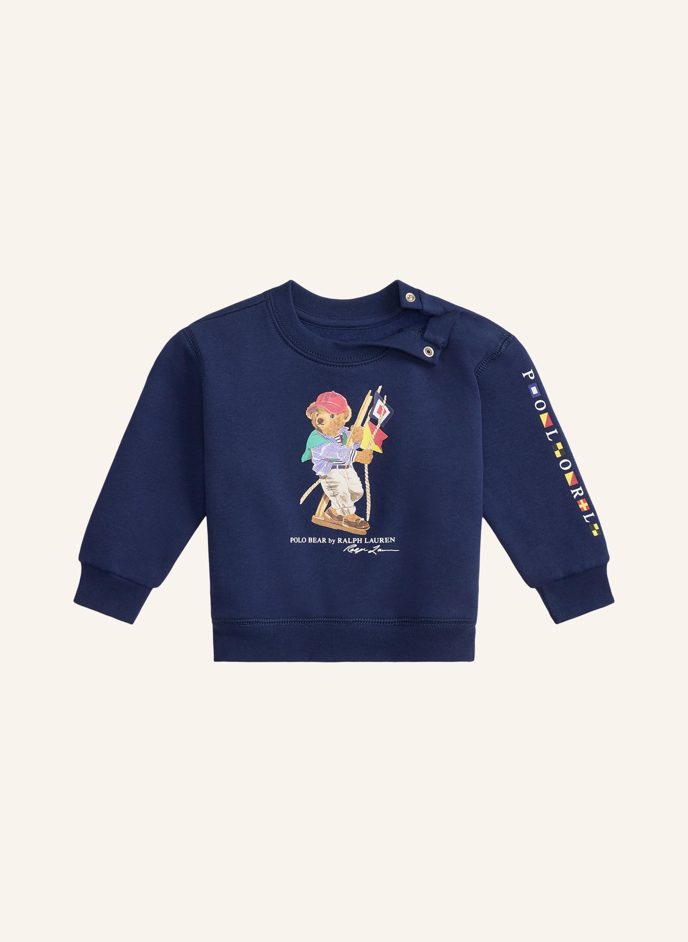 POLO RALPH LAUREN Sweatshirt: DONKERBLAUW / ROOD / GROEN