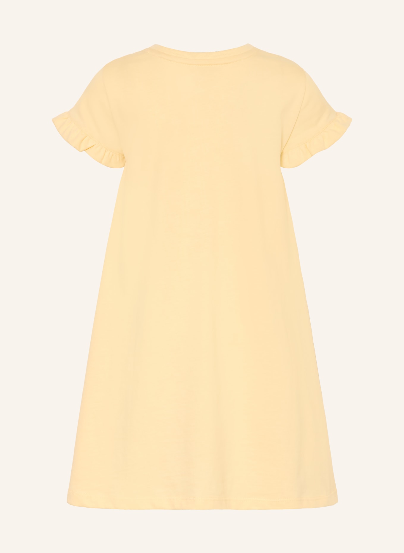 POLO RALPH LAUREN Jerseykleid mit Rüschen: HELLGELB