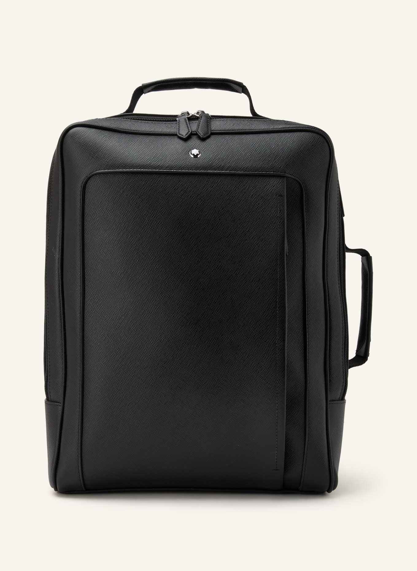 MONTBLANC COMPANION Saffiano Backpack with Laptop Compartment: BLACK