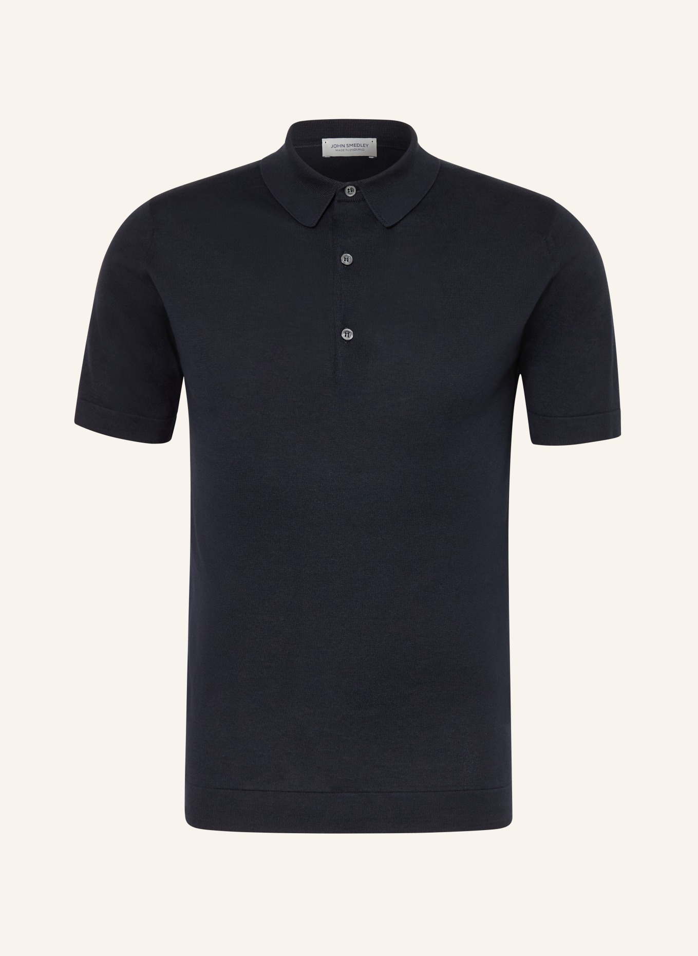 JOHN SMEDLEY Polo en jersey SEALSLAND: BLEU FONCÉ