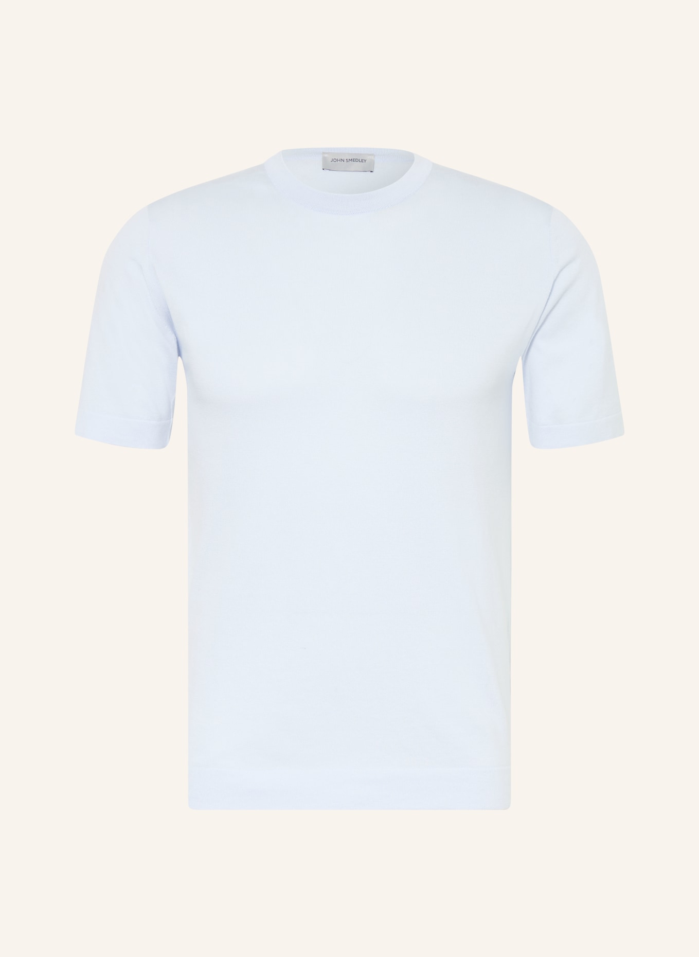 JOHN SMEDLEY T-shirt en maille SEALSLAND: BLEU CLAIR