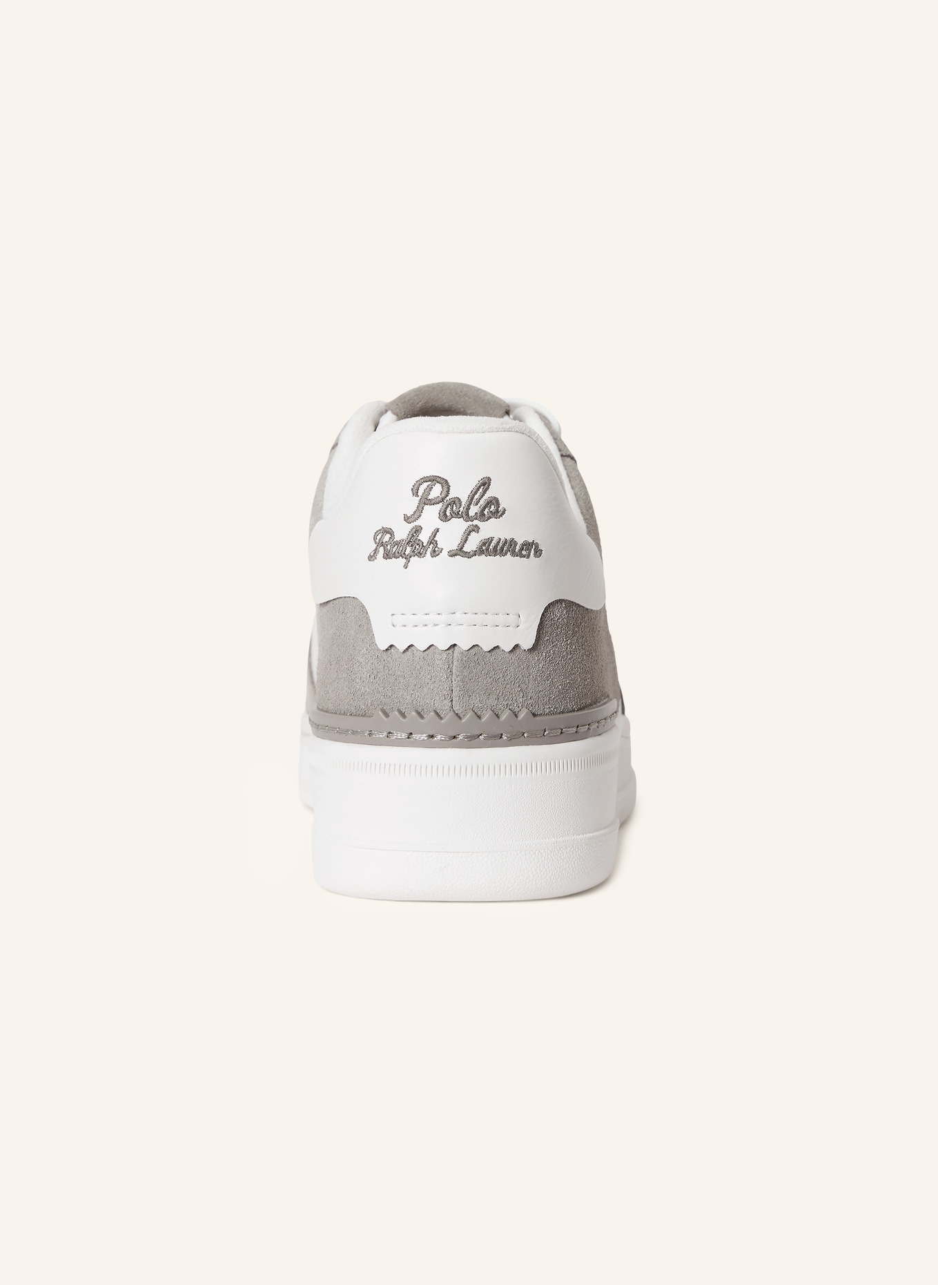 POLO RALPH LAUREN Sneaker: WEISS / GRAU