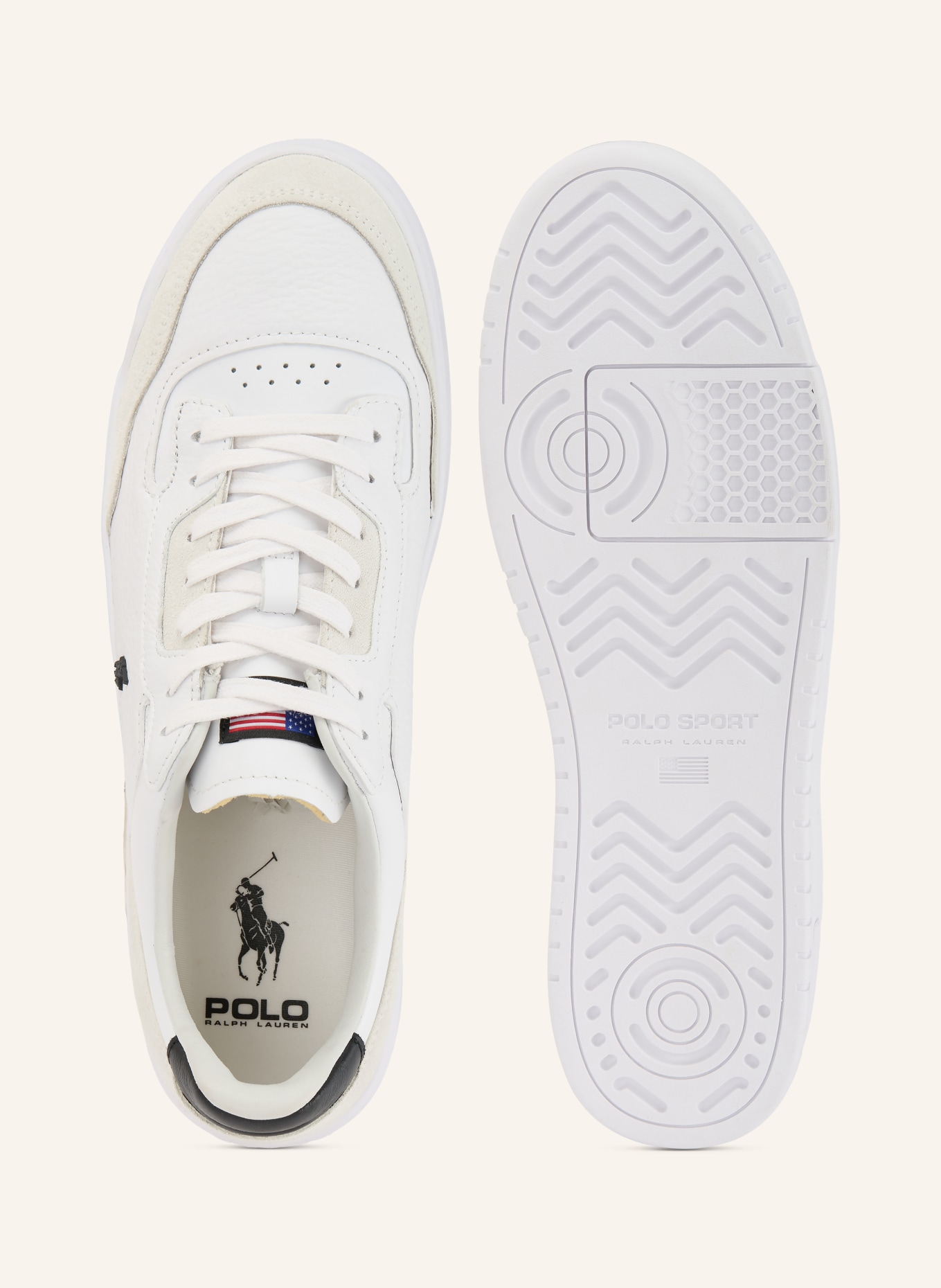 POLO RALPH LAUREN baskets: BLANC