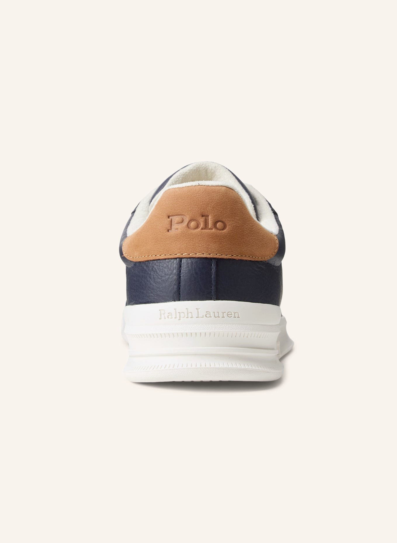 POLO RALPH LAUREN Sneaker: DONKERBLAUW / BRUIN / WIT