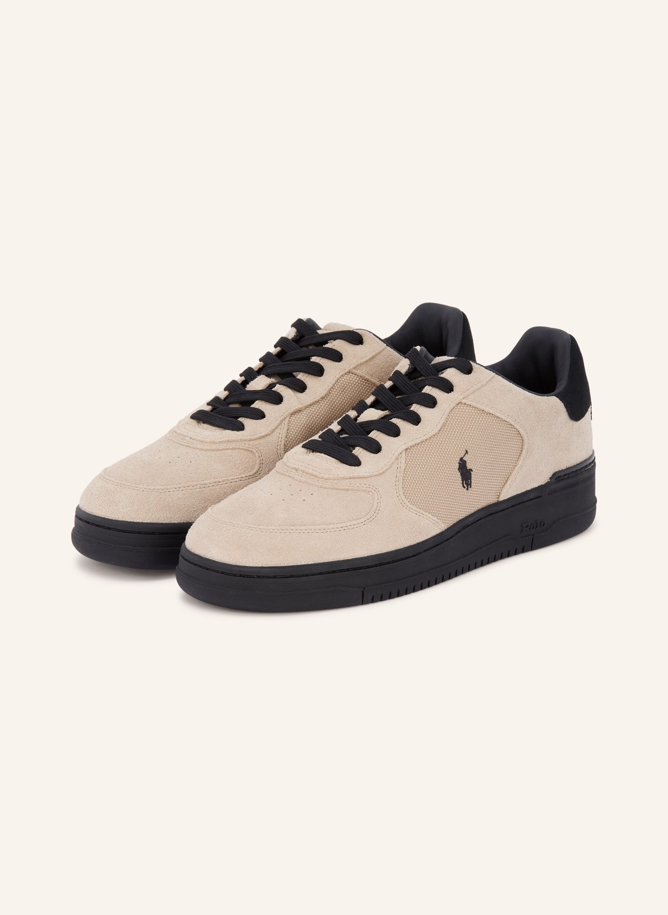 POLO RALPH LAUREN sneaker: LIGHT GRAY / BLACK