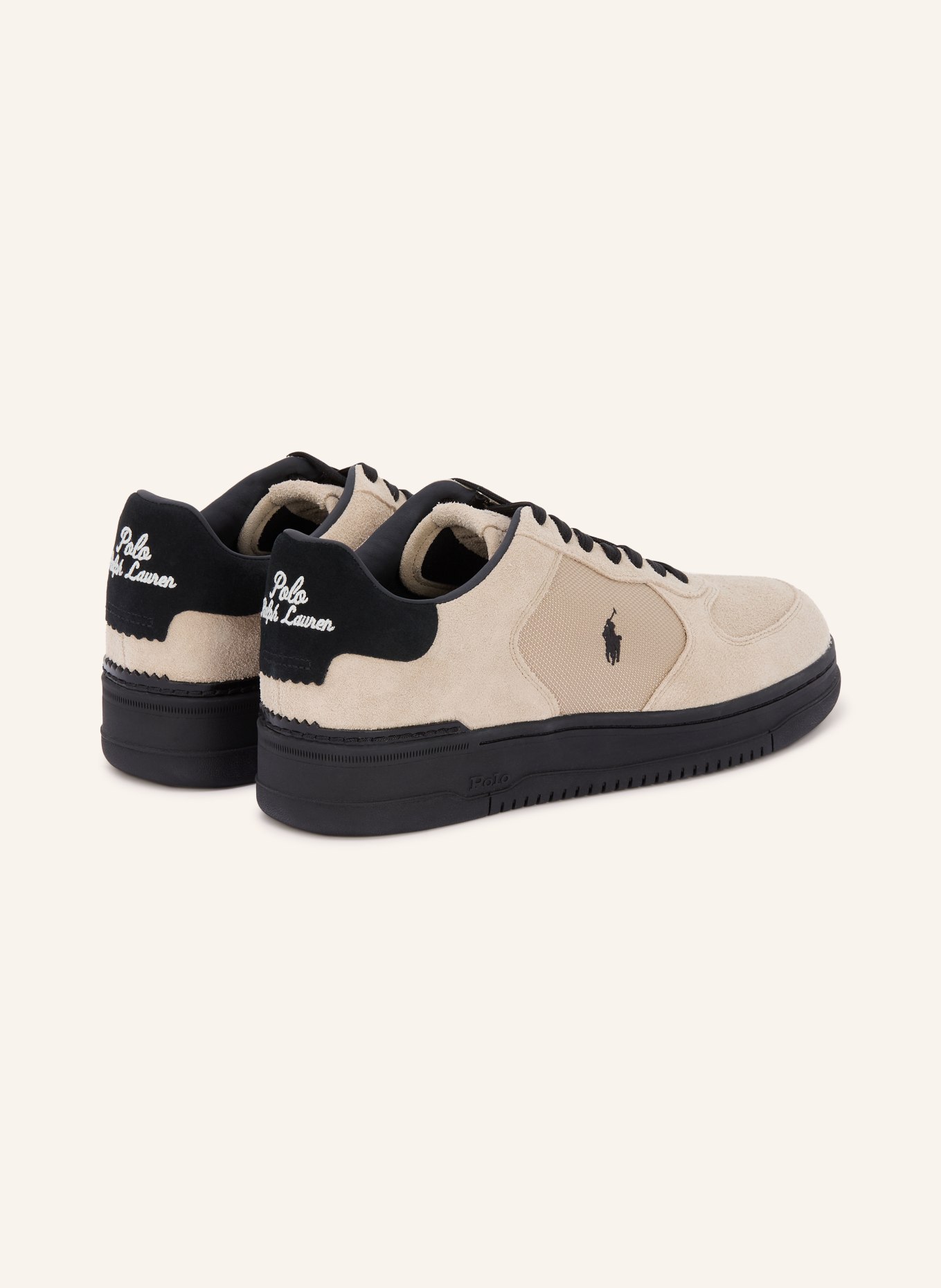 POLO RALPH LAUREN sneaker: LIGHT GRAY / BLACK