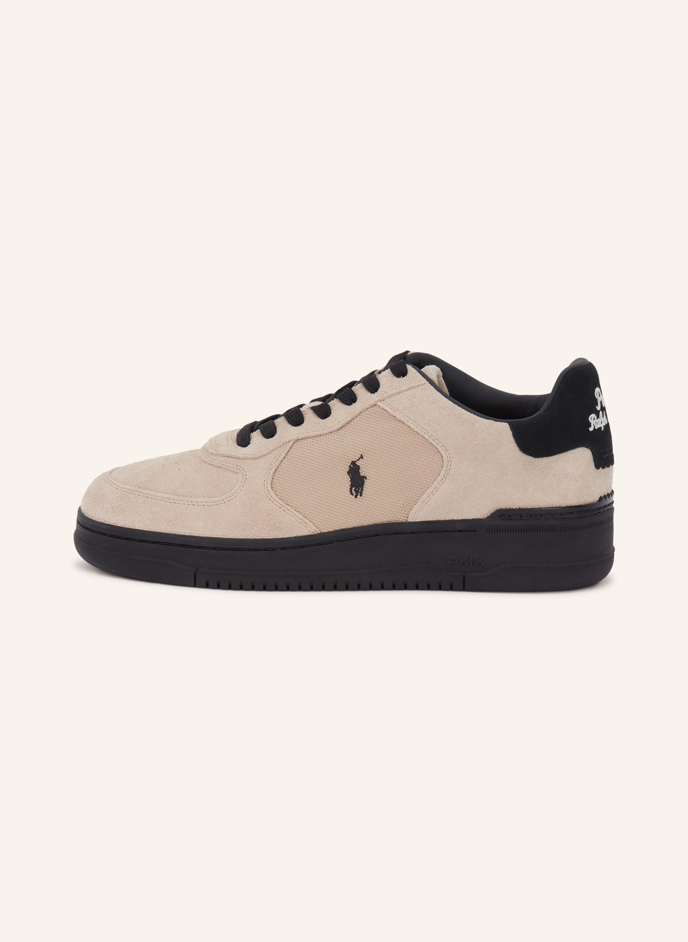 POLO RALPH LAUREN sneaker: LIGHT GRAY / BLACK
