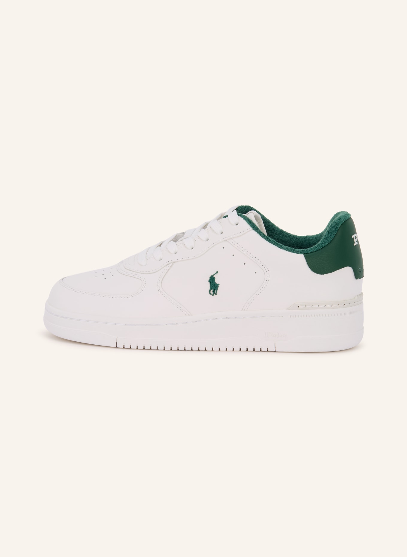 POLO RALPH LAUREN baskets: BLANC / GROEN