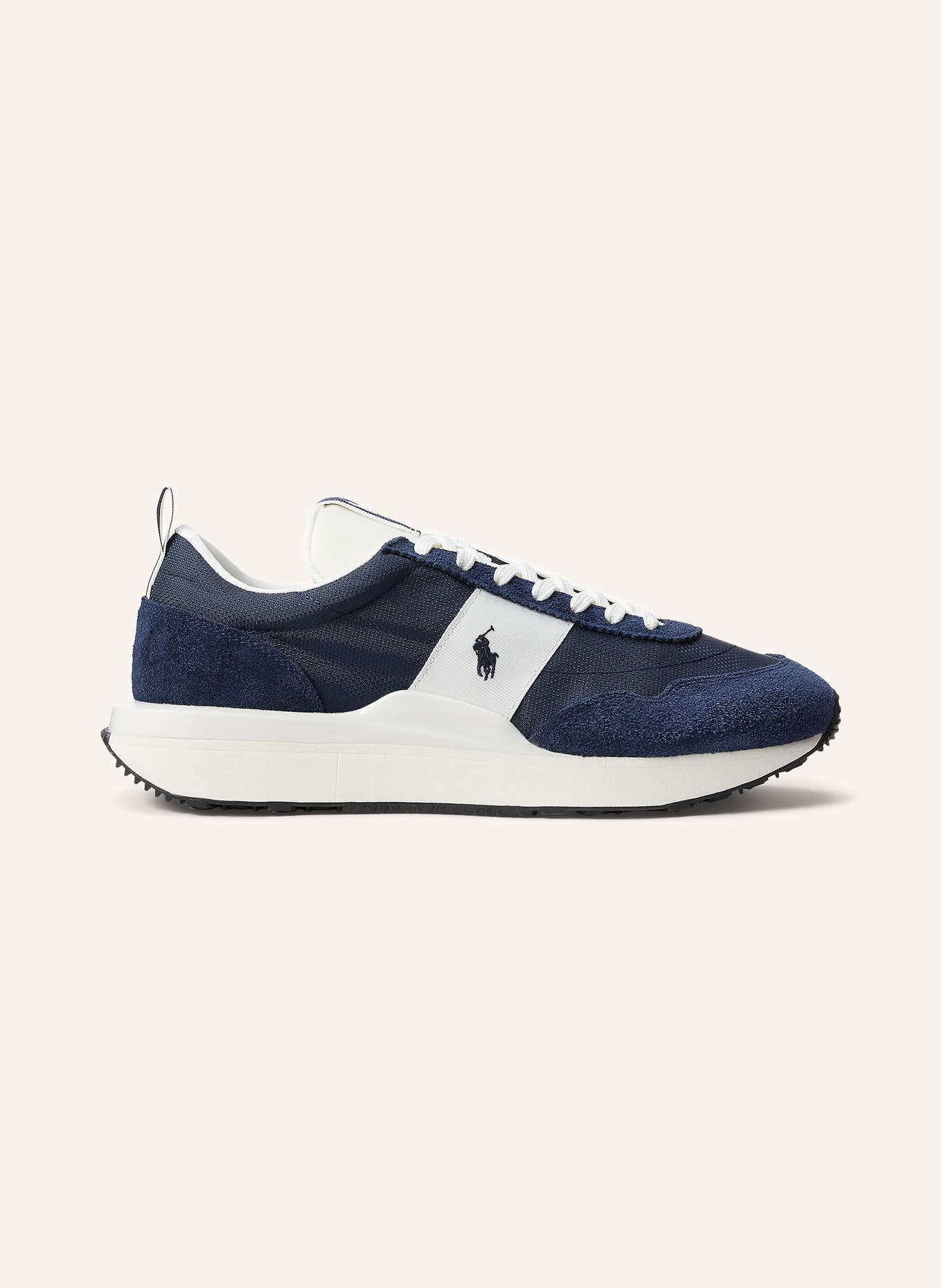 POLO RALPH LAUREN baskets: BLEU FONCÉ / BLANC