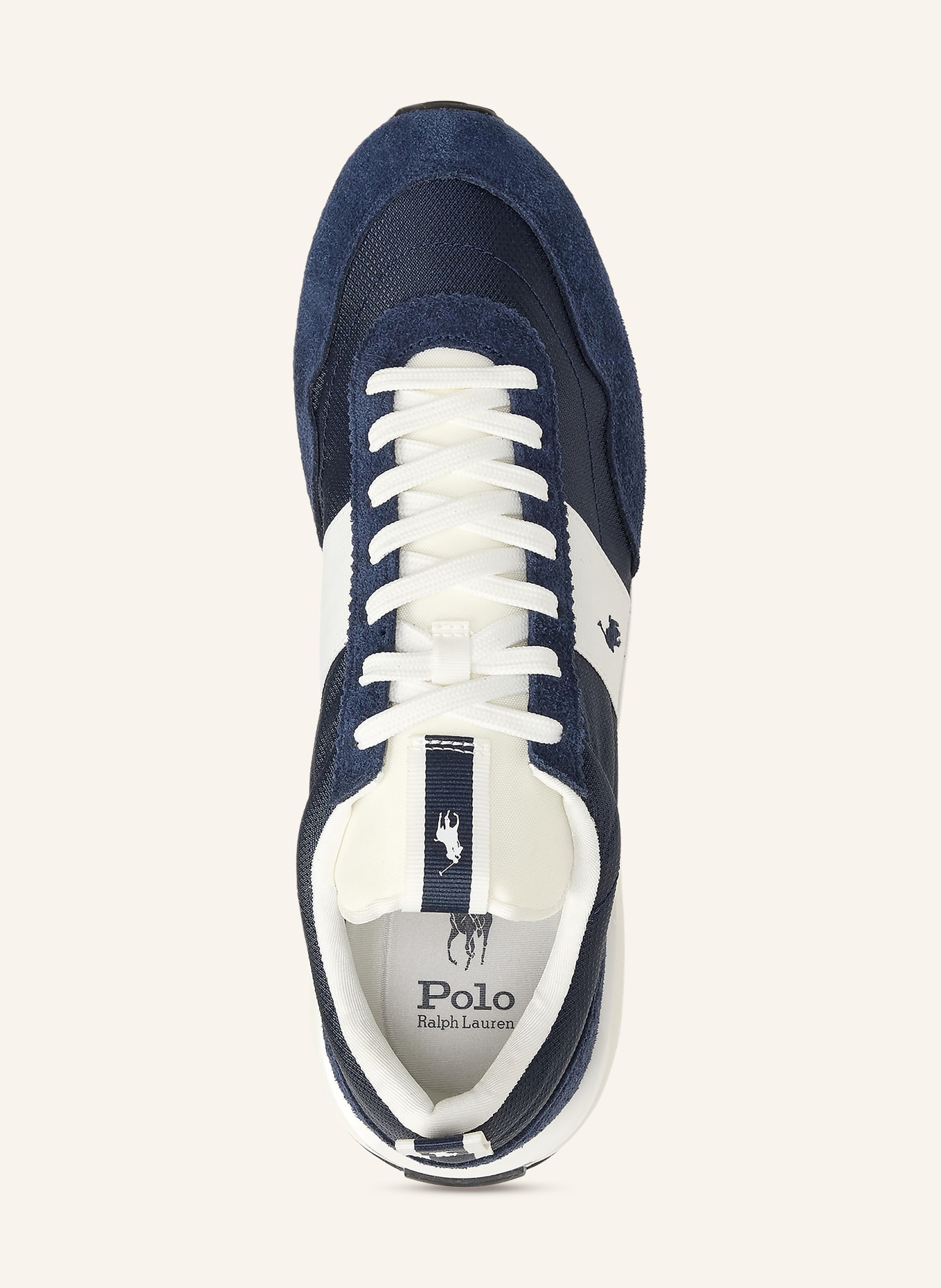 POLO RALPH LAUREN baskets: BLEU FONCÉ / BLANC