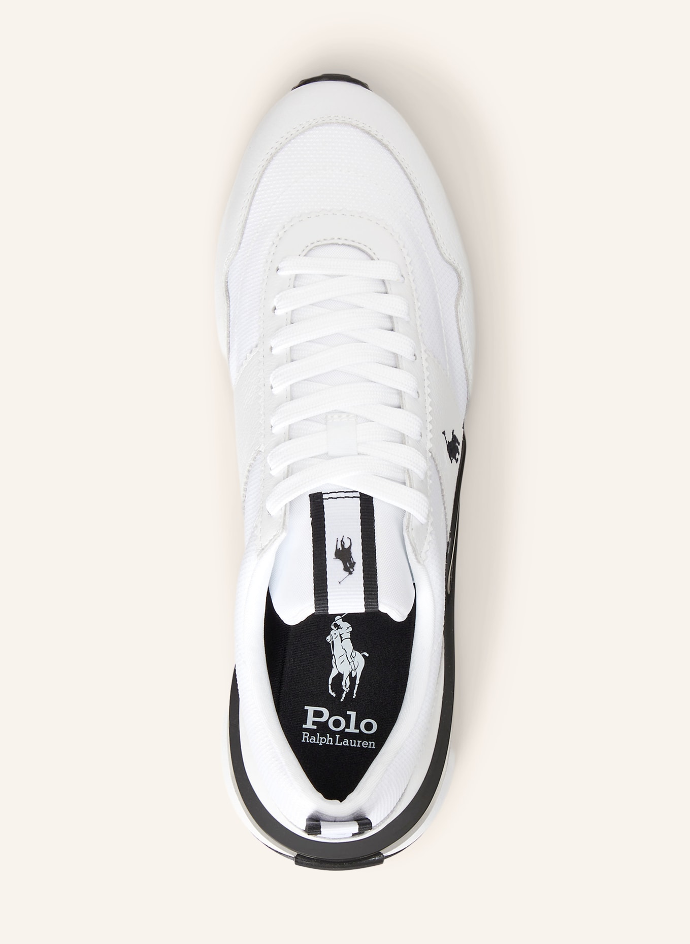 POLO RALPH LAUREN Sneaker TRAIN 89: WIT / ZWART