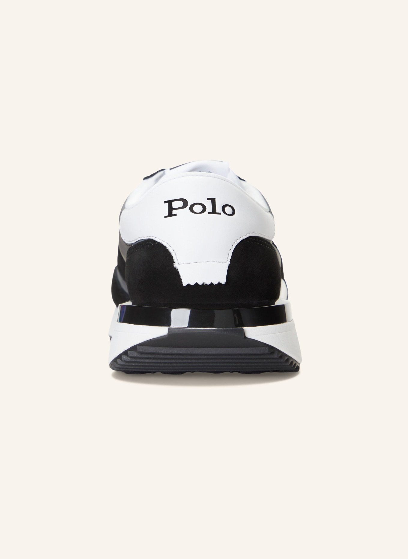 POLO RALPH LAUREN sneaker: BLACK / DARK GRAY / WHITE