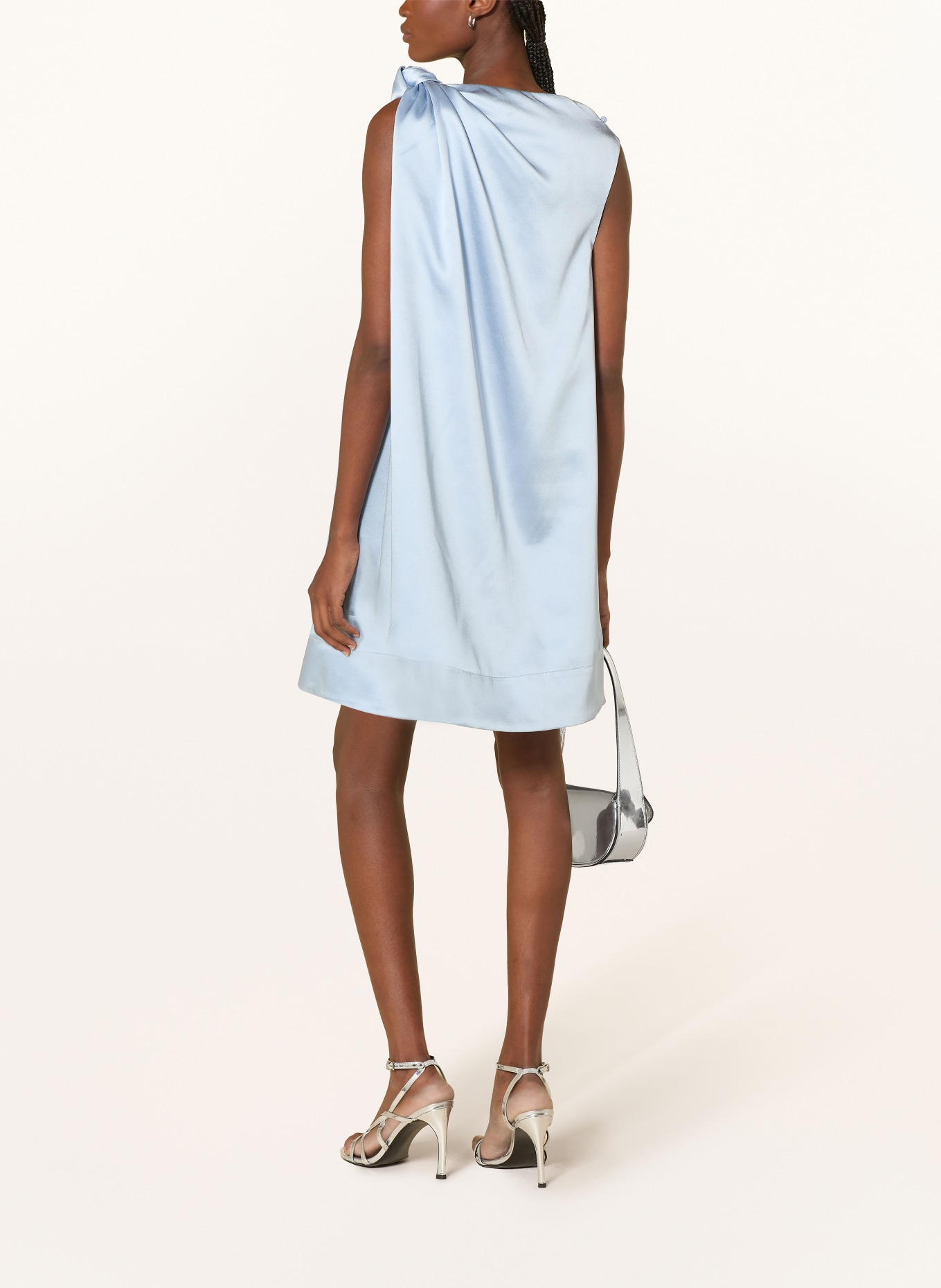 ELEH Satinkleid: HELLBLAU