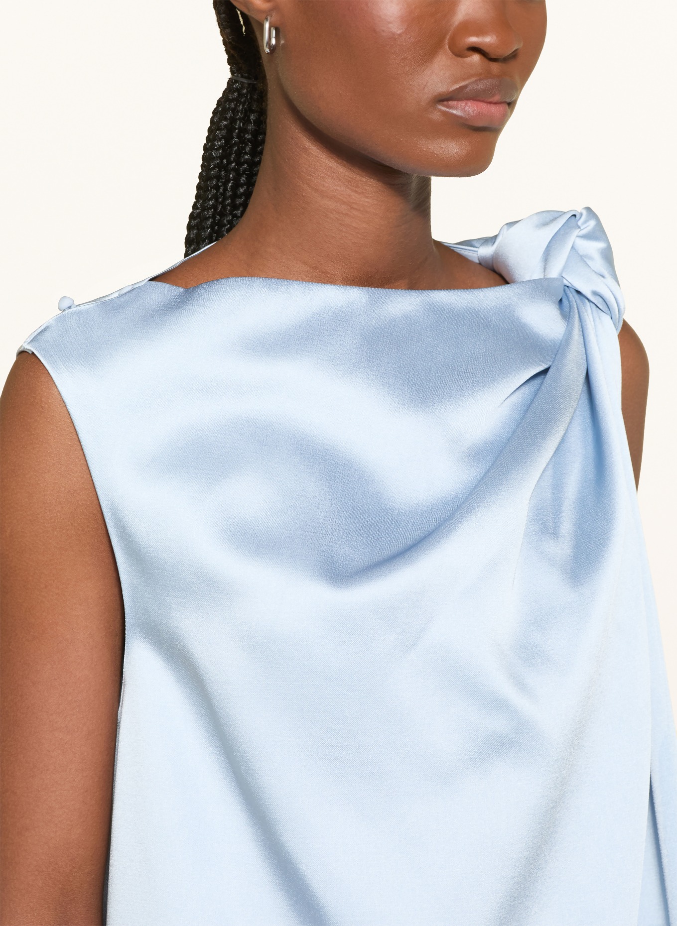 ELEH Satinkleid: HELLBLAU