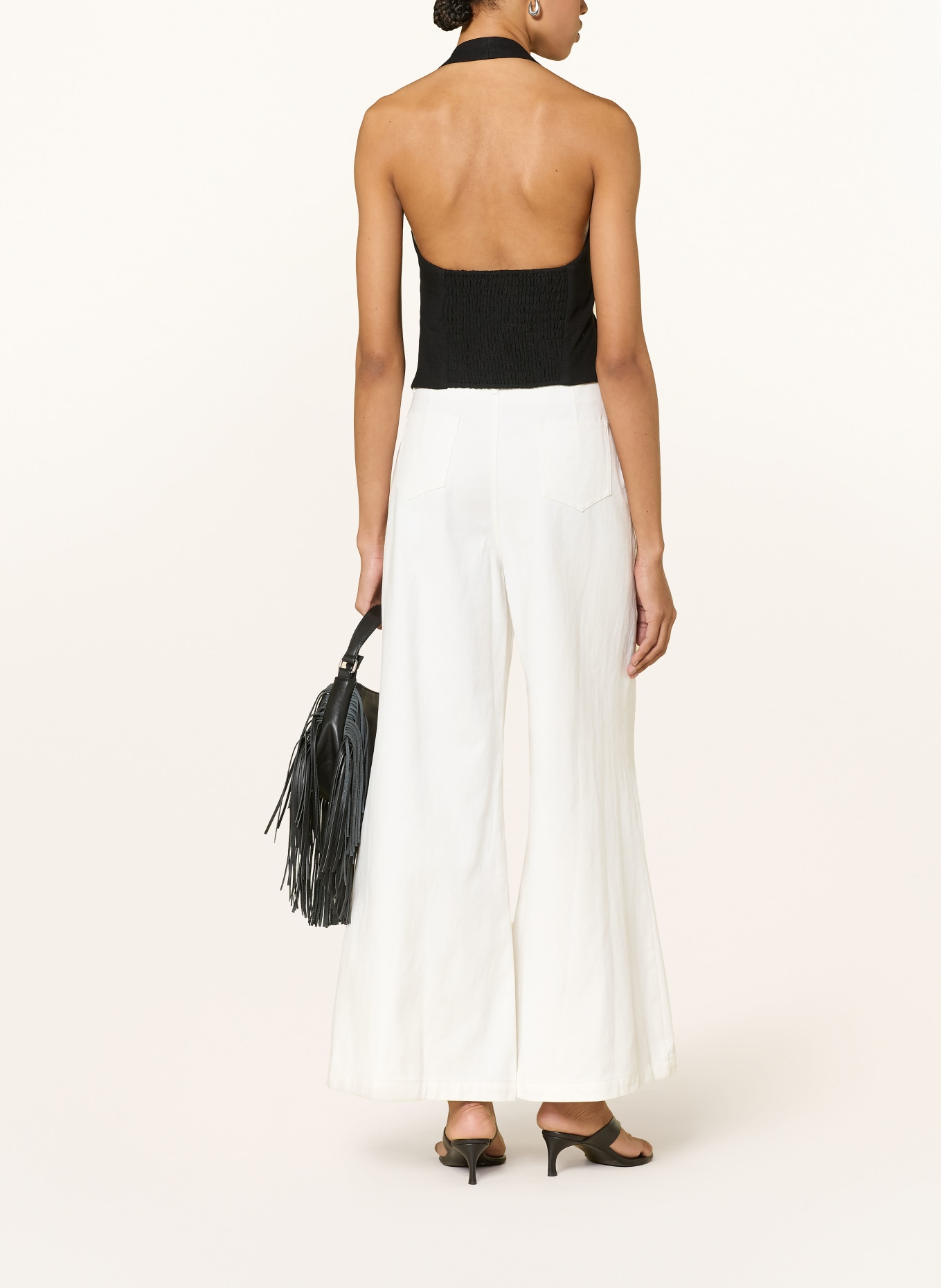 ELEH Denim culottes: BIANCO