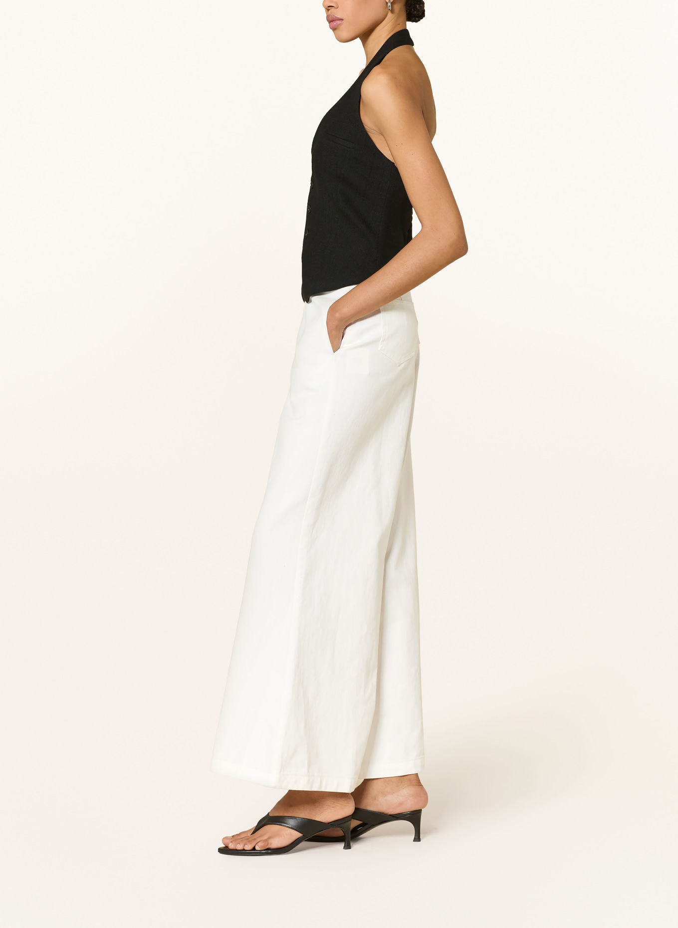 ELEH Denim culottes: BIANCO
