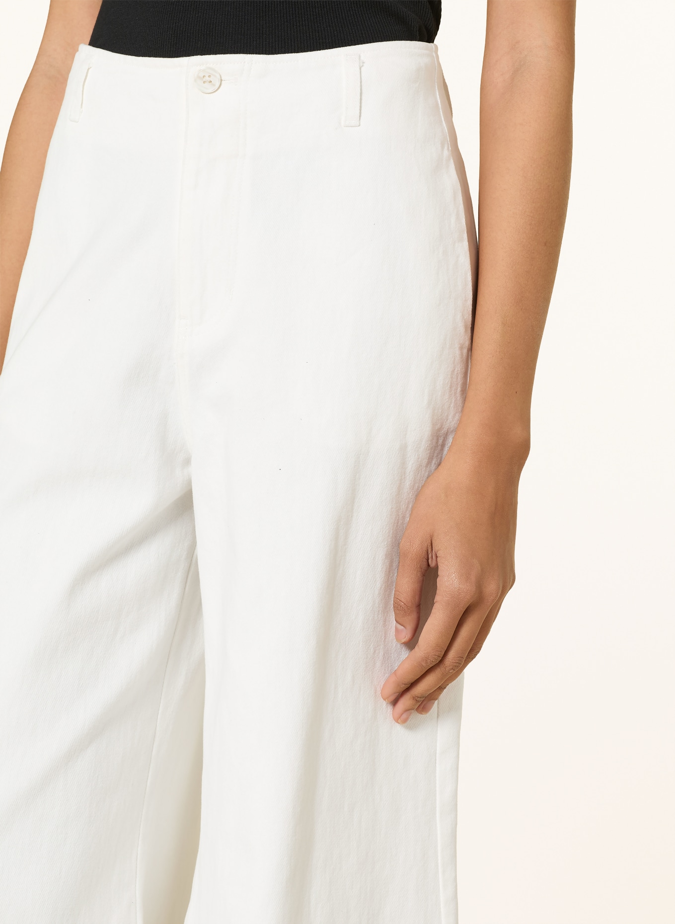 ELEH Denim culottes: BIANCO