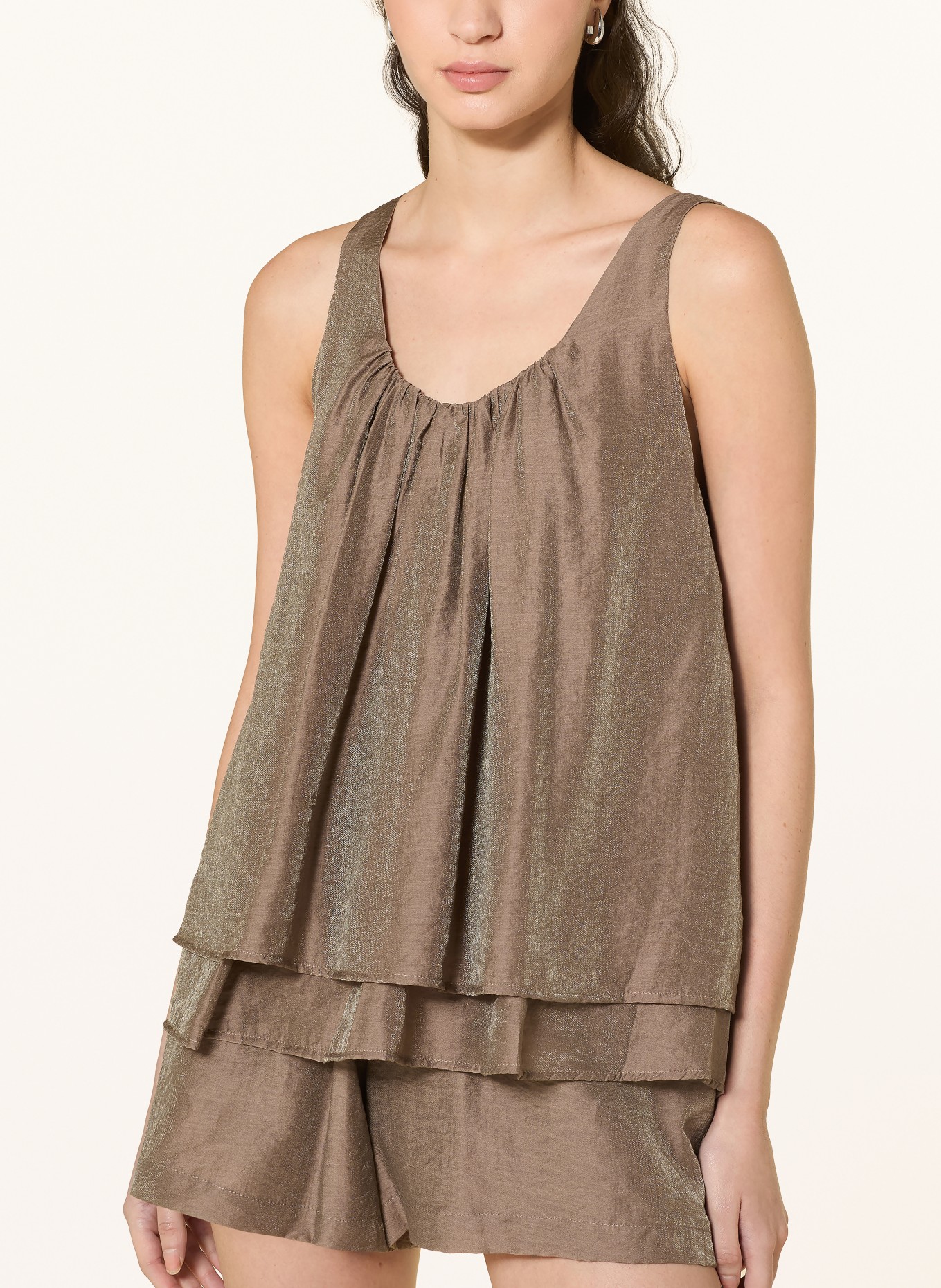 ELEH Blusentop: TAUPE