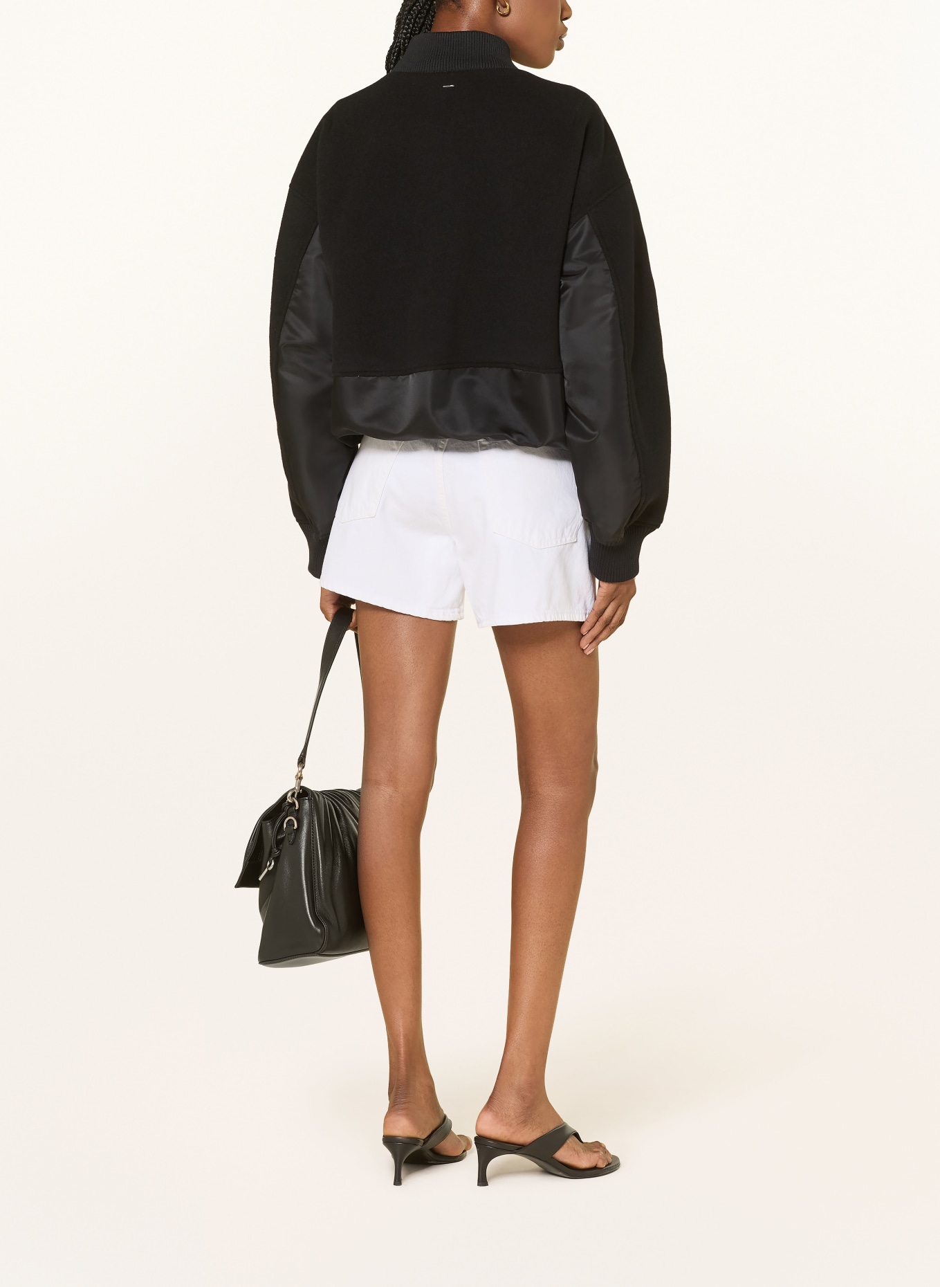 AGOLDE Jeansshorts PARKER LONG: mmelo marshmallow (clean white)