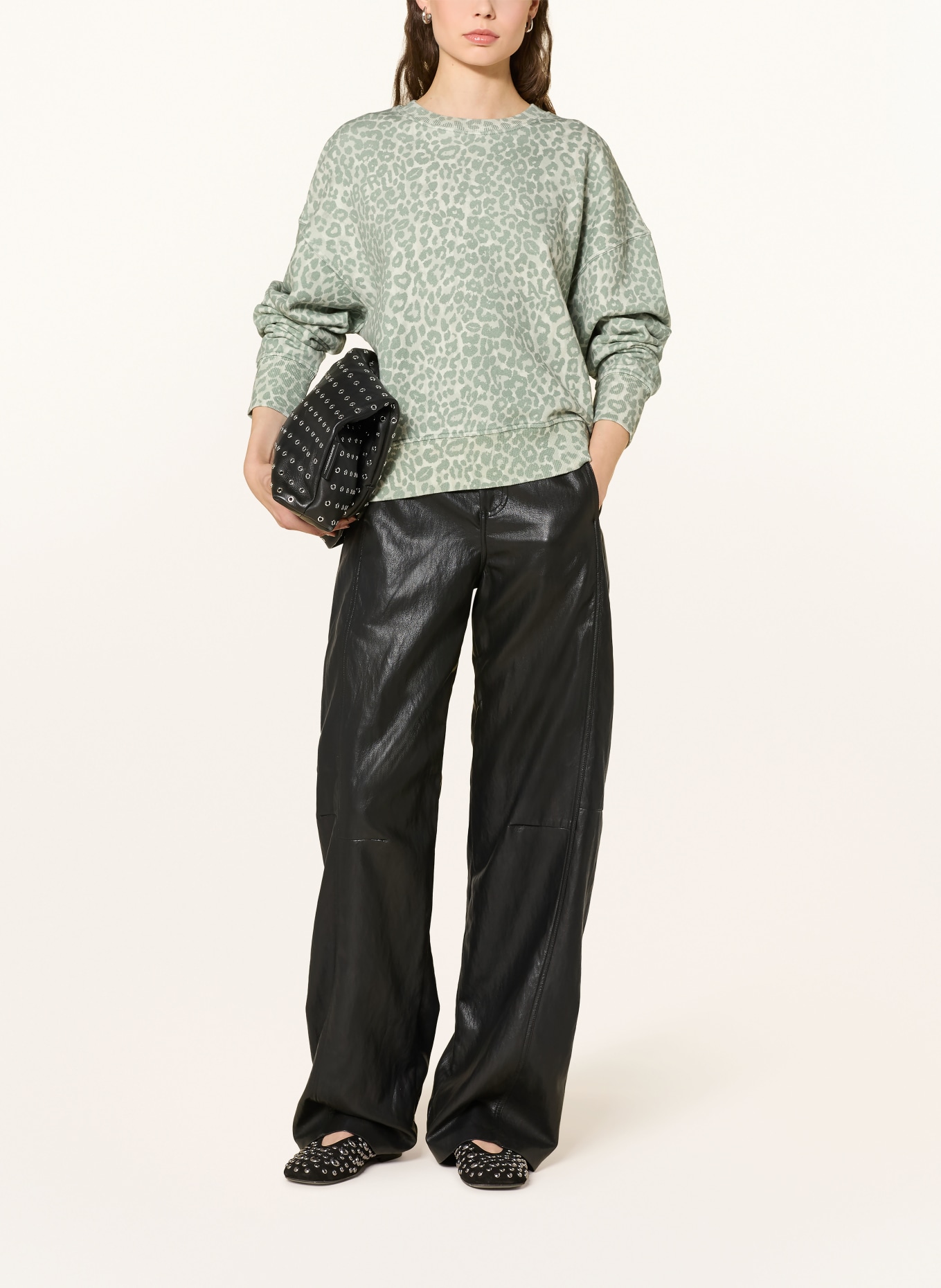 Lala Berlin Sweatshirt SONI: HELLGRÜN / OLIV