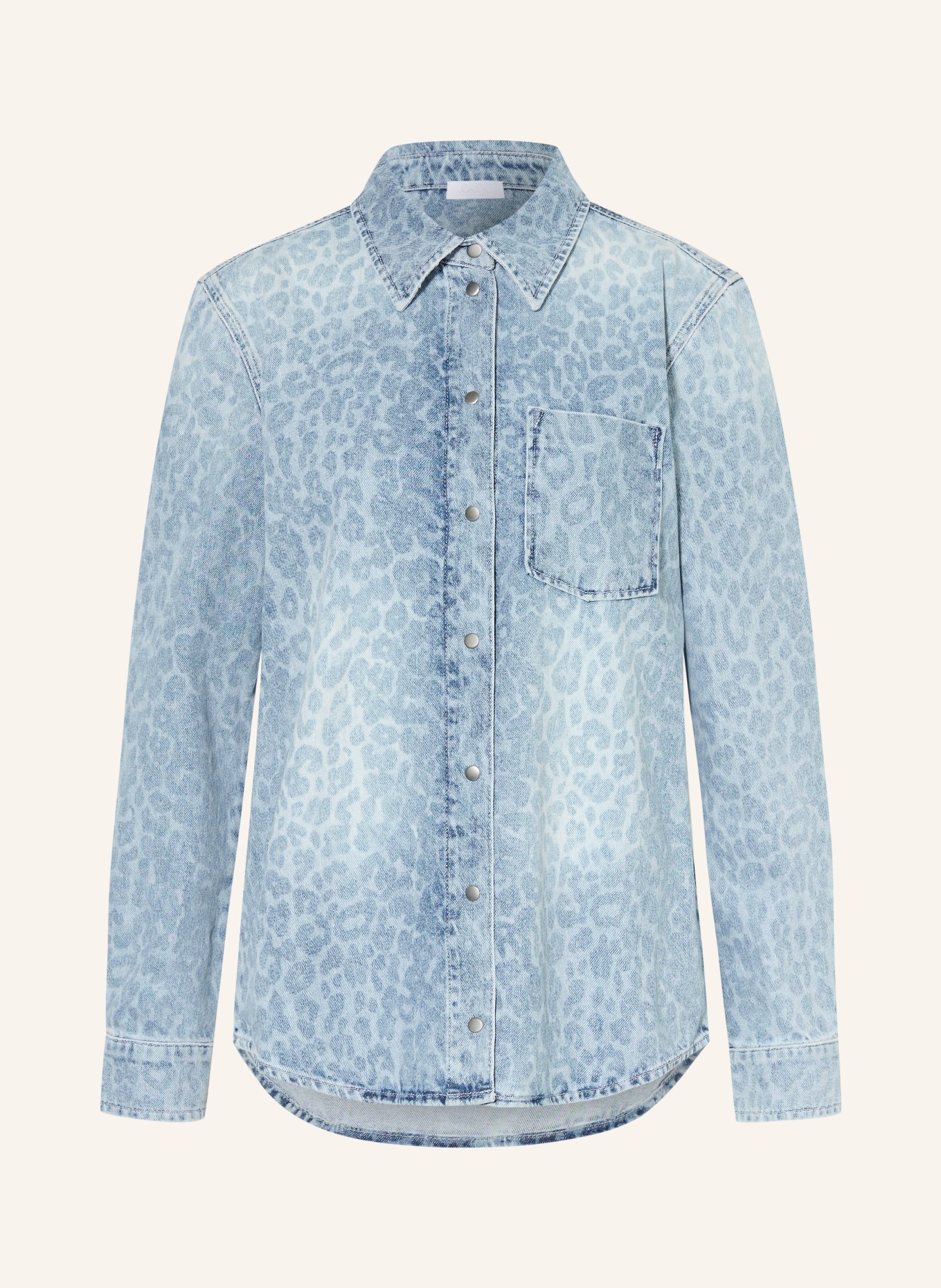 Lala Berlin Jeansbluse BEKKI: HELLBLAU / BLAU