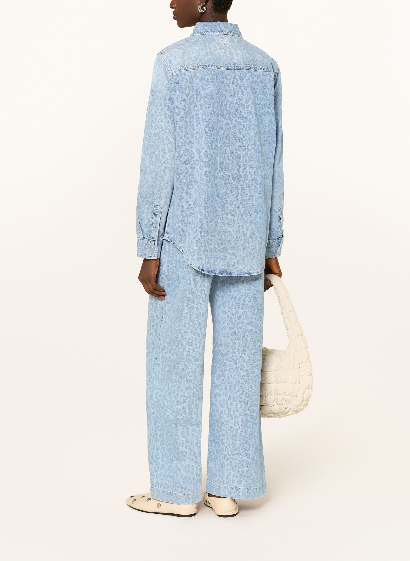 Lala Berlin Jeansbluse BEKKI: HELLBLAU / BLAU