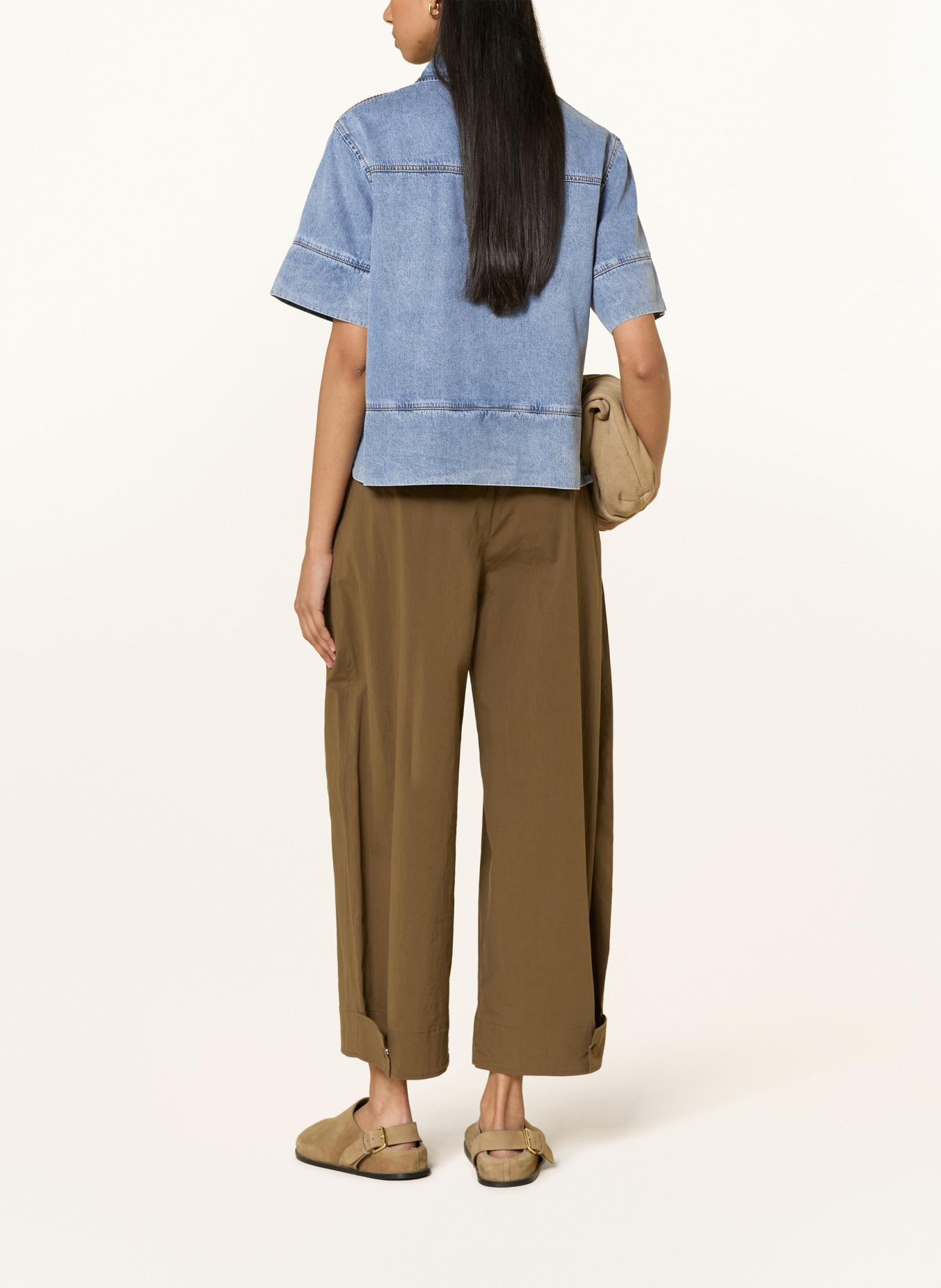 SUNCOO Jeansbluse LAIKA: BLAU